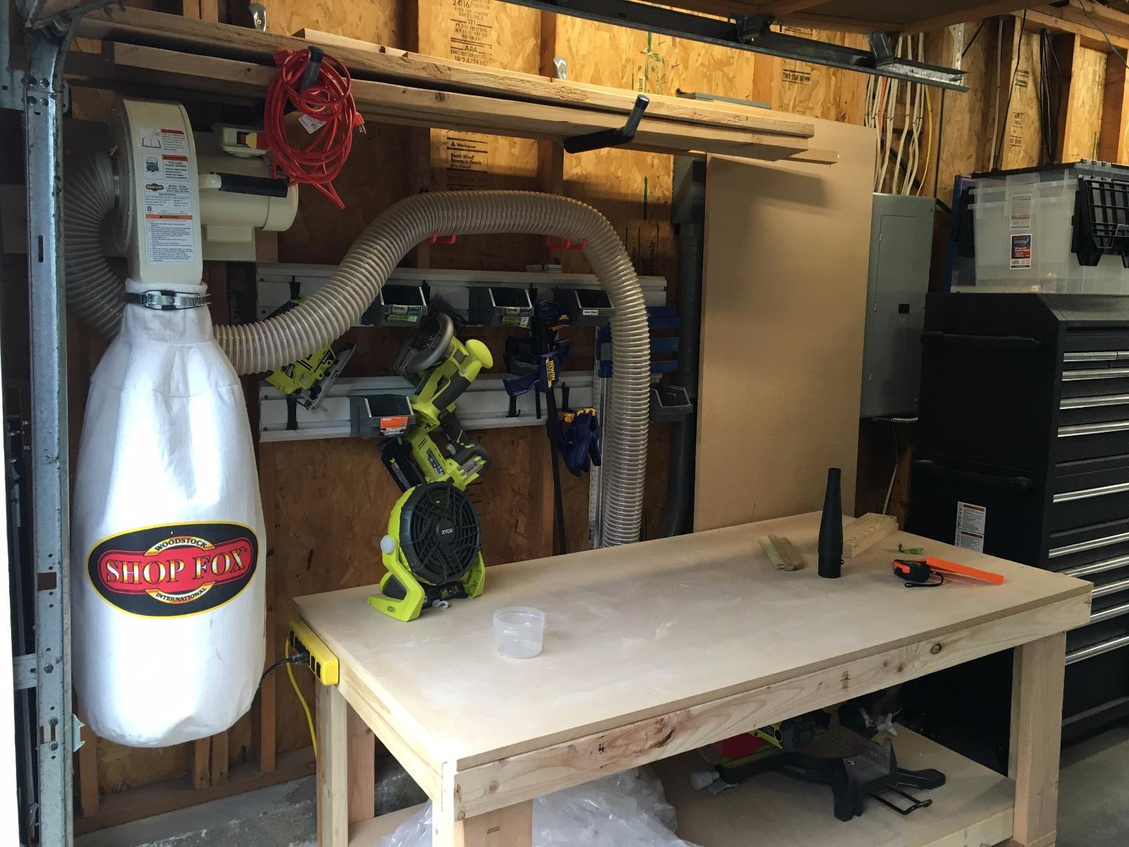 Shop Fox W1826 Wall Dust Collector, 2.5 Micron Filtration, White - Customer Photo 1