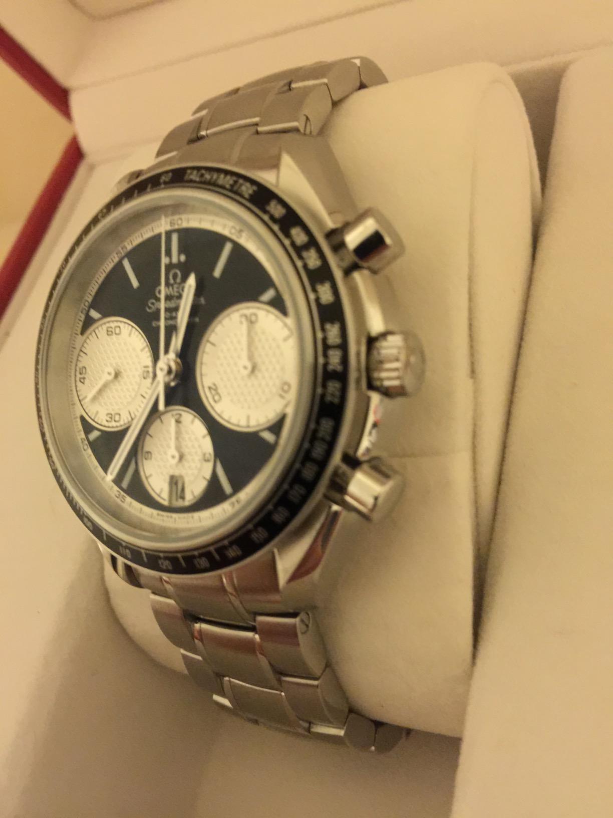 Omega Men's 326.30.40.50.01.002 Speed Master Racing Analog Display Swiss Automatic Silver Watch - Customer Photo 4