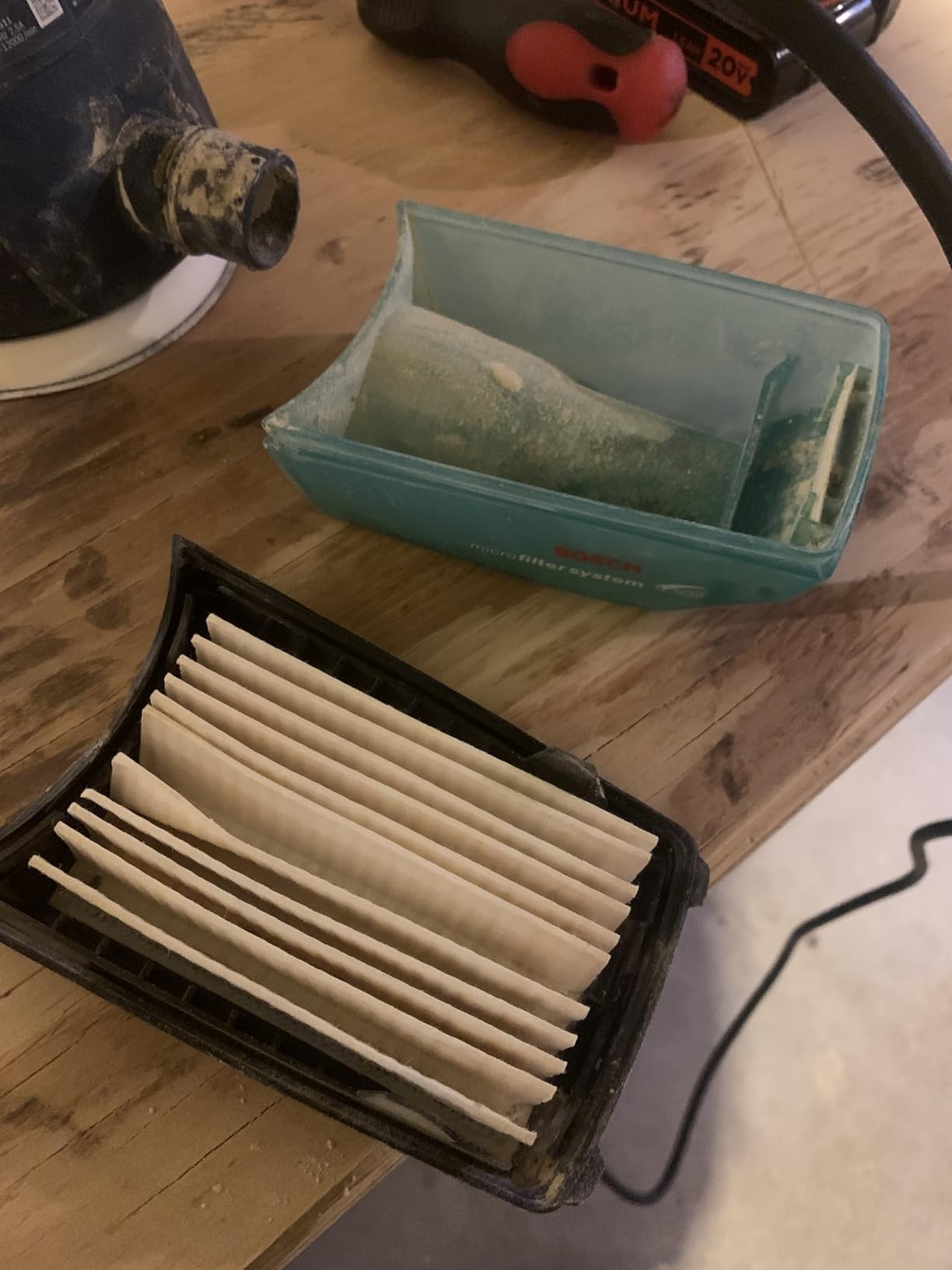 BOSCH ROS20VSC Palm Sander 2.5 Amp 5 Inch Corded Variable Speed Random Orbital Sander - Customer Photo 2