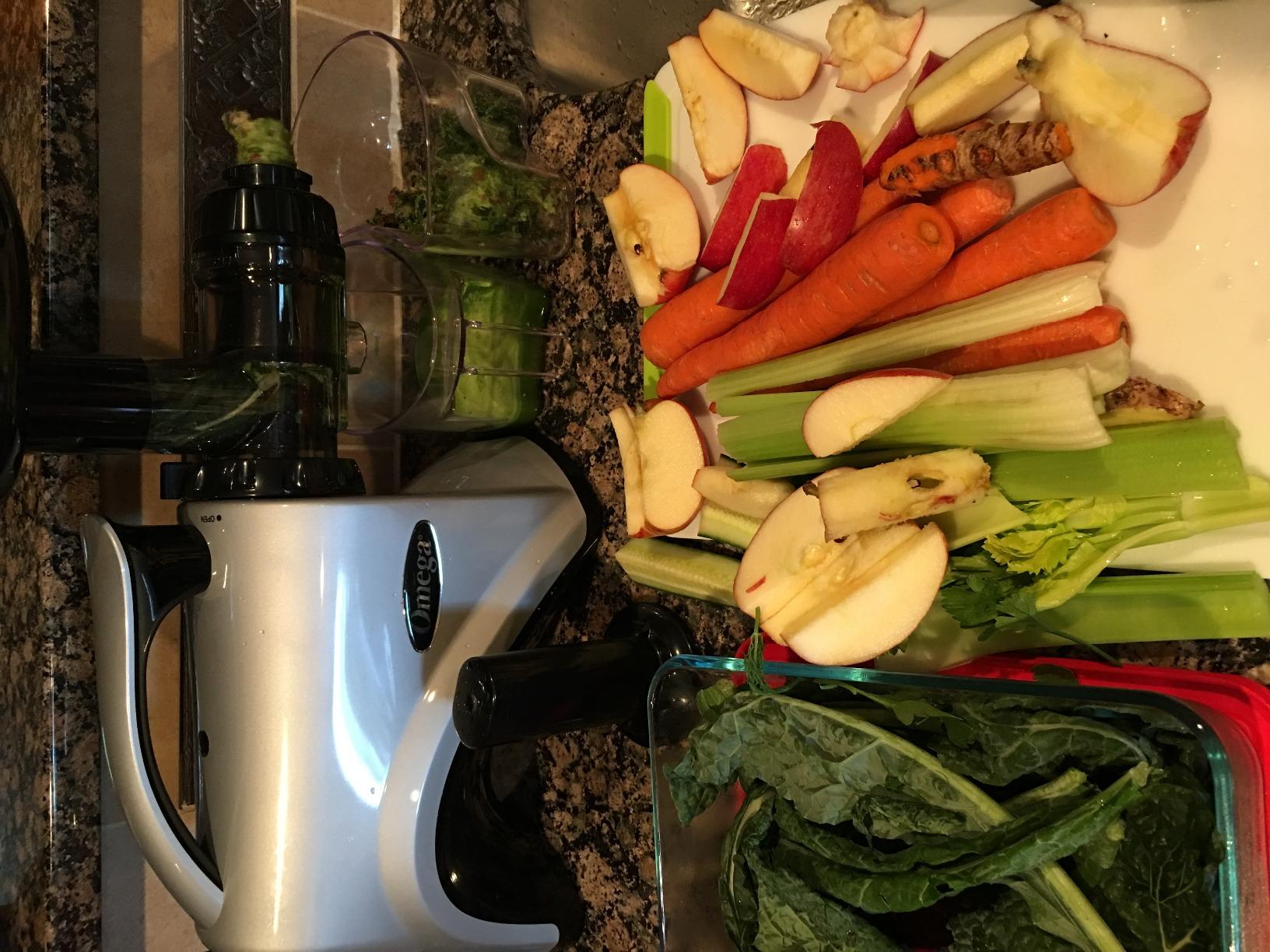 Omega NC800HDS Cold Press Juicer Machine, Vegetable and Fruit Juice Extractor and Nutrition System, Dual-Stage Slow Masticating Juicer, 150 W, Manual, Silver - Customer Photo 2