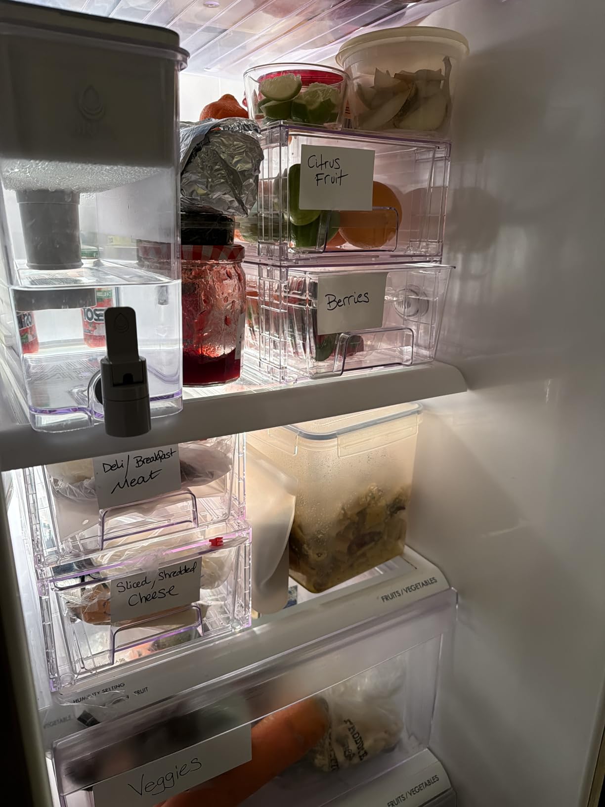 IRIS USA 54 Qt Stackable Plastic Storage Bins with Lids, 6 Pack - BPA-Free, Made in USA - See-Through Organizing Solution, Latches, Durable Nestable Containers, Secure Pull Handle - Clear - Customer Photo 2