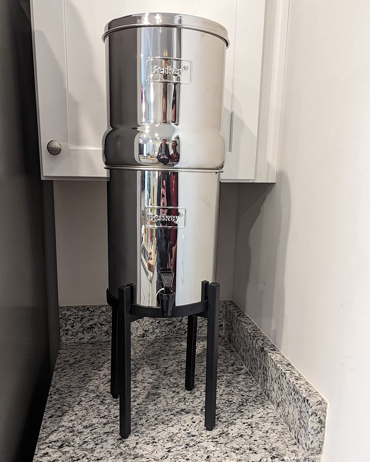 Big Berkey Gravity-Fed Stainless Steel Countertop Water Filter System 2.25 Gallon with 2 Authentic Black Berkey Elements BB9-2 Filters - Customer Photo 1
