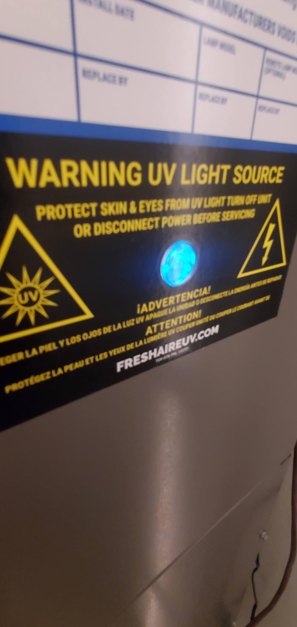 Fresh-Aire Blue Tube 24-Volt UV Light HVAC Air Purification System, Includes 1-Year UVC Lamp Customer Review Fresh-Aire Blue Tube 24-Volt UV Light HVAC Air Purification System, Includes 1-Year UVC Lamp - Customer Photo 2