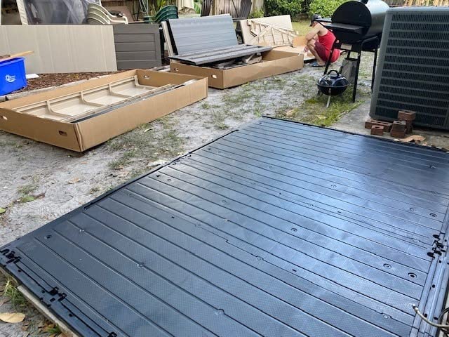 Keter Factor 8 x 11 Foot All Weather Resin Outdoor Storage Shed with 2 Shelves Included and Built-in Ventilation for Backyard Organization, Taupe Customer Review Keter Factor 8 x 11 Foot All Weather Resin Outdoor Storage Shed with 2 Shelves Included and Built-in Ventilation for Backyard Organization, Taupe - Customer Photo 2