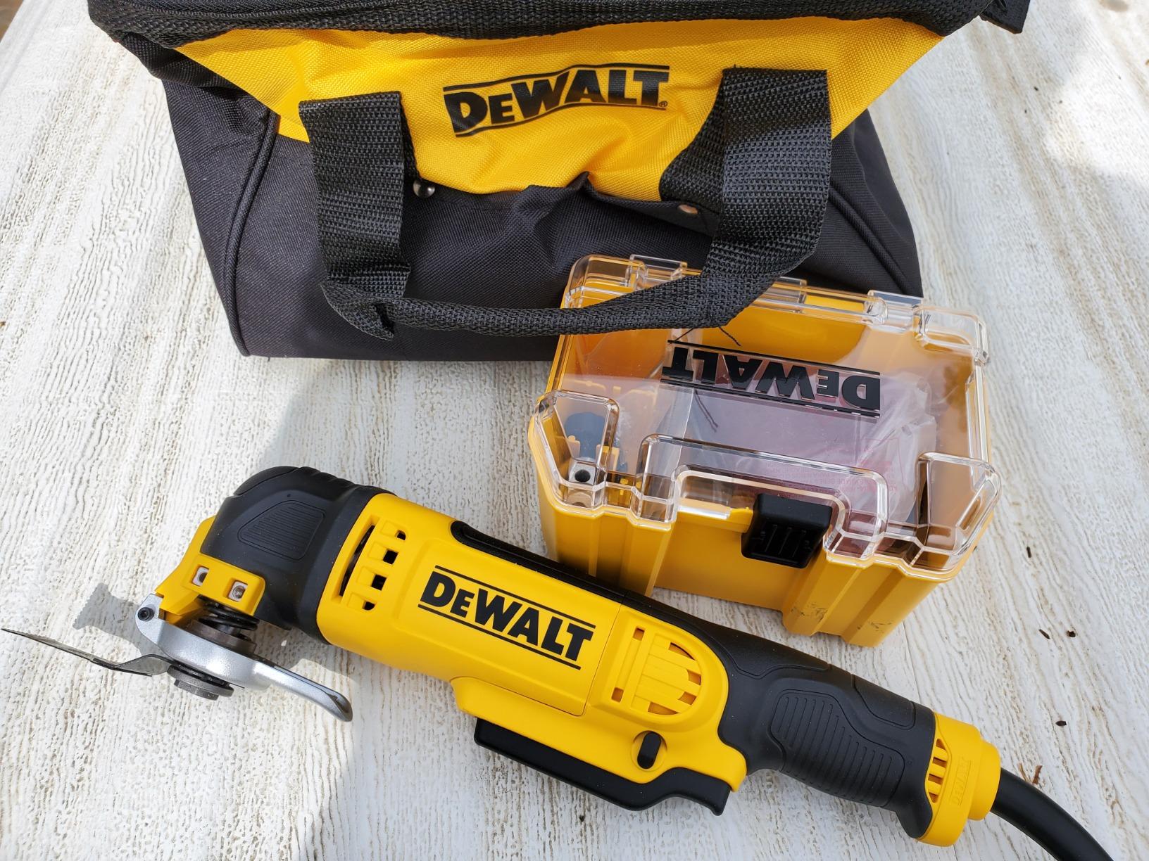 DEWALT Oscillating Tool, 3-Amp, Corded, Includes Wood Blades, Sandpaper and Tool Bag (DWE315K) - Customer Photo 1