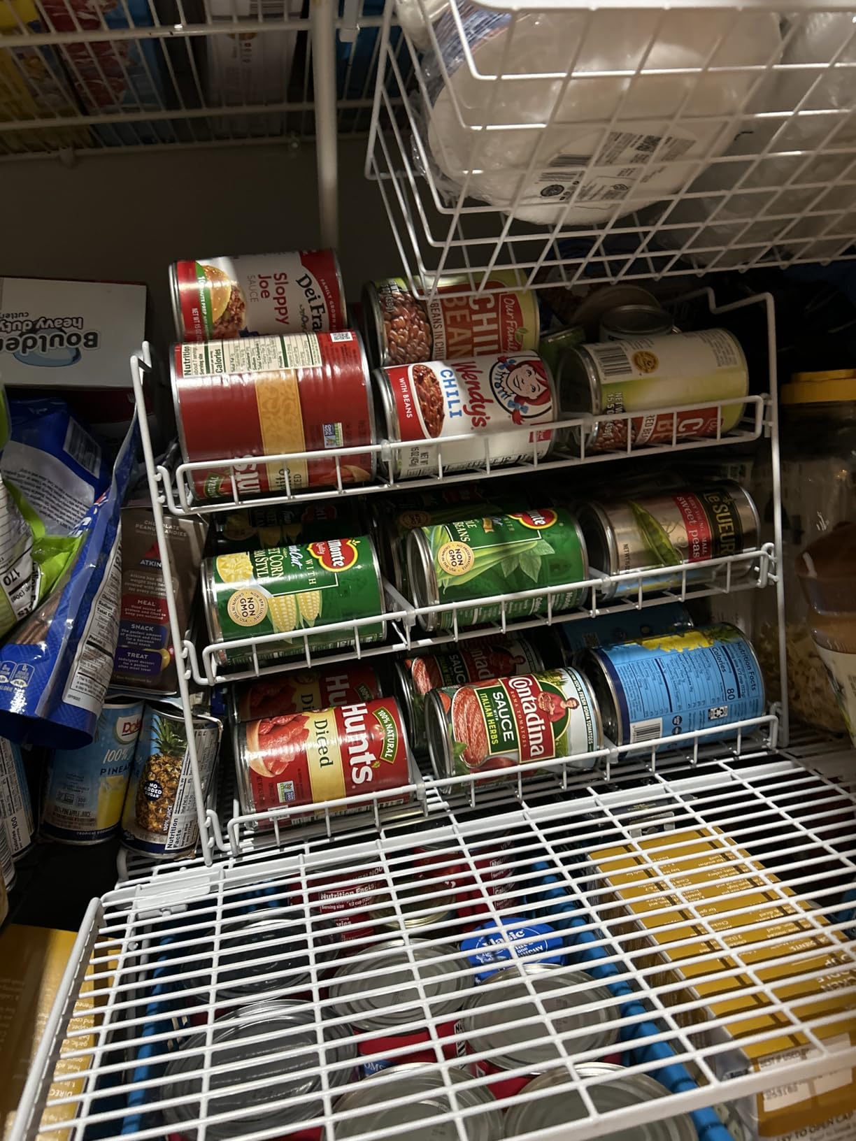 Deco Brothers Stackable Can Rack Organizer for Kitchen and Pantry, Holds Upto 36 Cans, Chrome Finish - Customer Photo 1