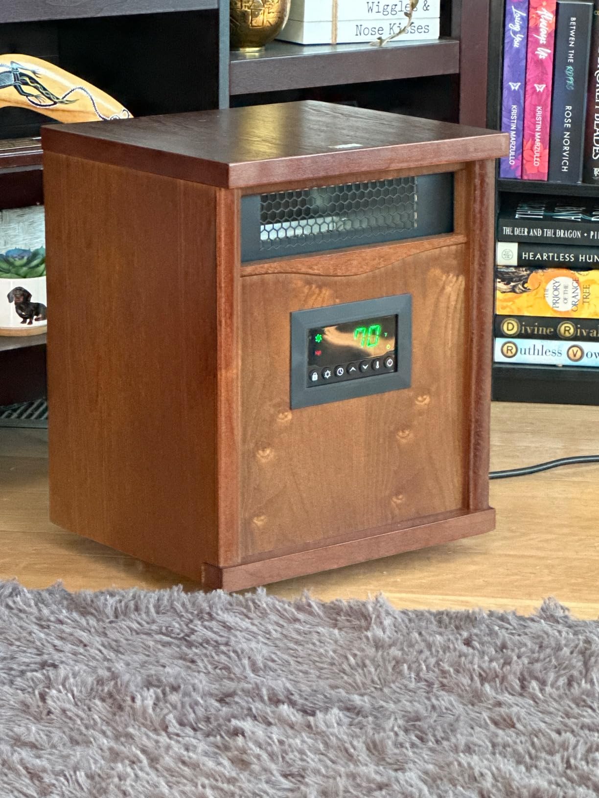 LifeSmart Infrared Quartz Space Heater with Wheels and Remote, LifePro 6 Element, 1500W - Portable Electric Indoor Heating Machine for Large Rooms - Customer Photo 1