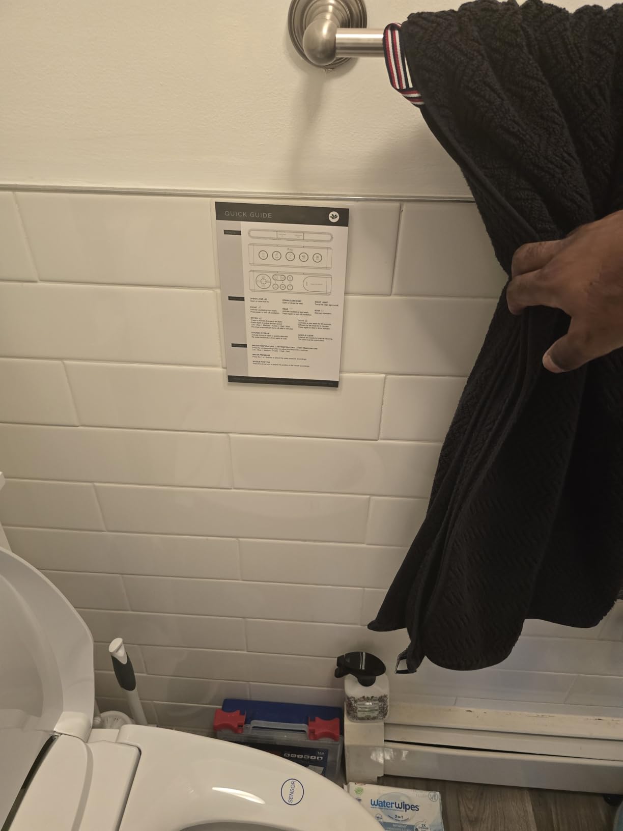 Bio Bidet BB2000 Bliss Electric Bidet Toilet Seat, Warm Water with Air Dryer, Heated Seat with Sensor and Slow Close Lid, Night Light, Remote Control, Elongated, White - Customer Photo 2