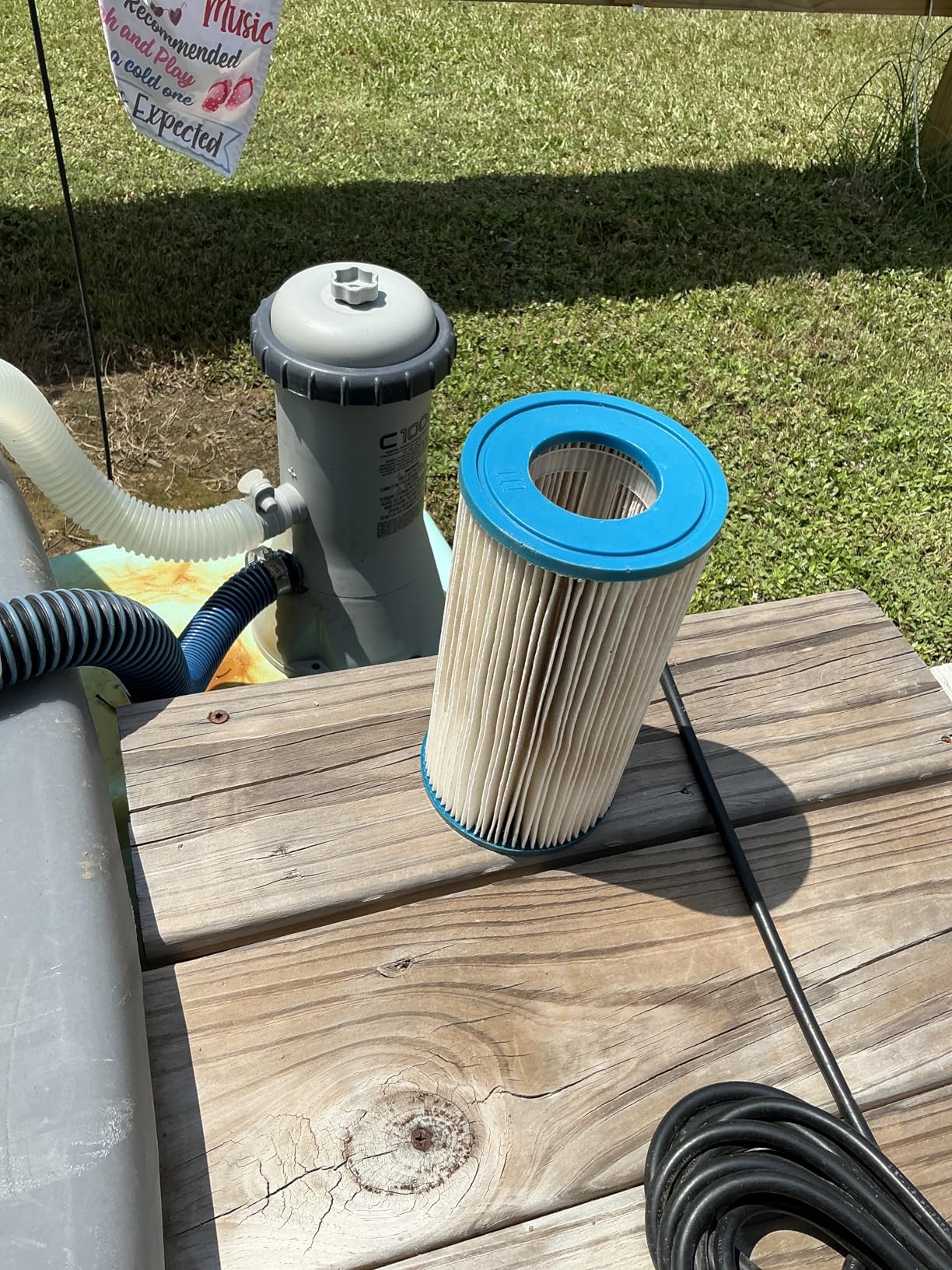 Intex 29002E Type A Pool Filter Cartridge Filter Pumps – Easy-to-Clean – Dacron Paper – Efficient Filtration – Two Pack Customer Review Intex 29002E Type A Pool Filter Cartridge Filter Pumps – Easy-to-Clean – Dacron Paper – Efficient Filtration – Two Pack - Customer Photo 1