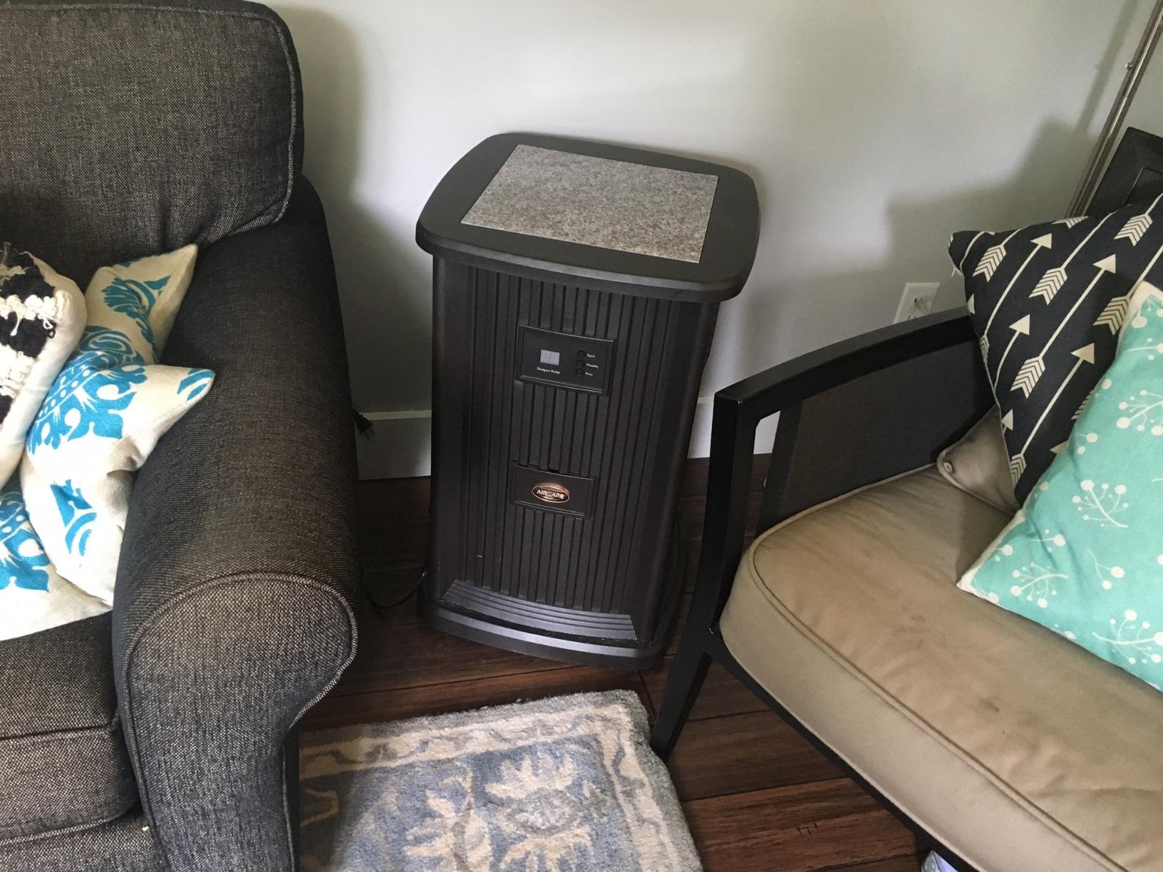 AIRCARE Digital Whole-House Pedestal-Style Evaporative Humidifier (Espresso) - Customer Photo 1
