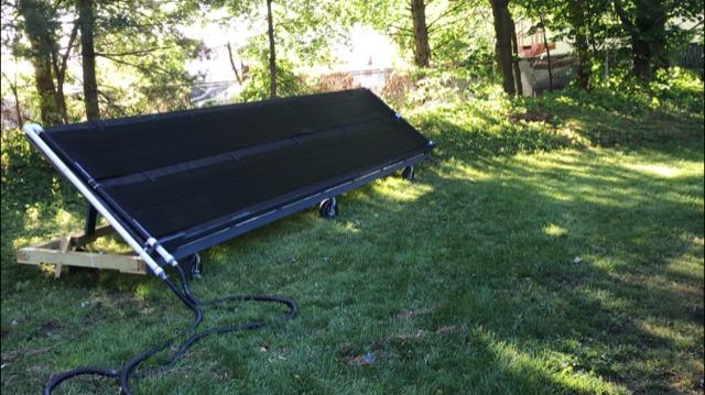 SunHeater Pool Heating System Two 2' x 20' Panels - Solar Heater for Inground and Aboveground Made of Durable Polypropylene, Raises Temperature, 6-10°F, S240U Black - Customer Photo 1