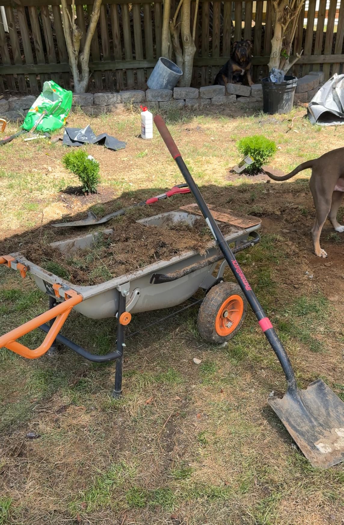 Worx WG050 8-in-1 Aerocart Garden Cart/Wheelbarrow Heavy Duty/Dolly - Customer Photo 2