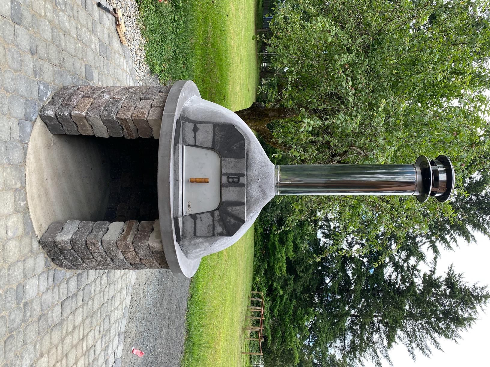 Cuore Ovens New Model 1000 Plus Gourmet Wood-Fired Oven Kit - 36.2 Internal fire Chamber Diameter - Customer Photo 2