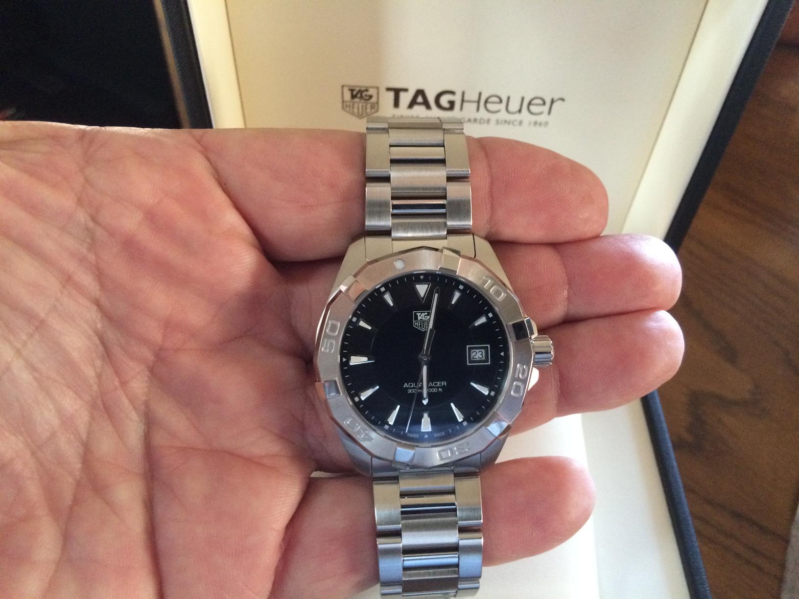TAG Heuer Men's WAY1110.BA0910 300 Aquaracer Stainless Steel Watch - Customer Photo 1