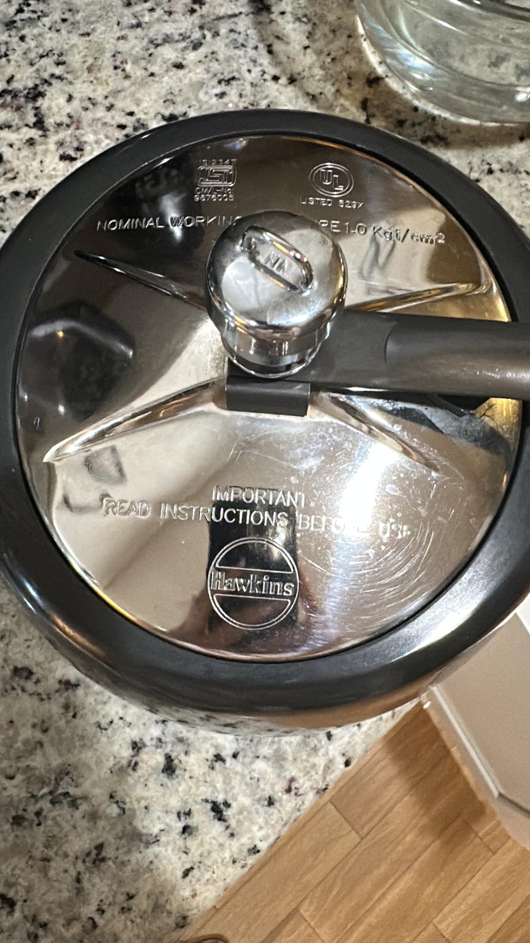 Hawkins 2 Litre Contura Black Pressure Cooker, Hard Anodised Inner Lid Cooker, Handi Cooker, Small Cooker, Black (CB20) - Customer Photo 2