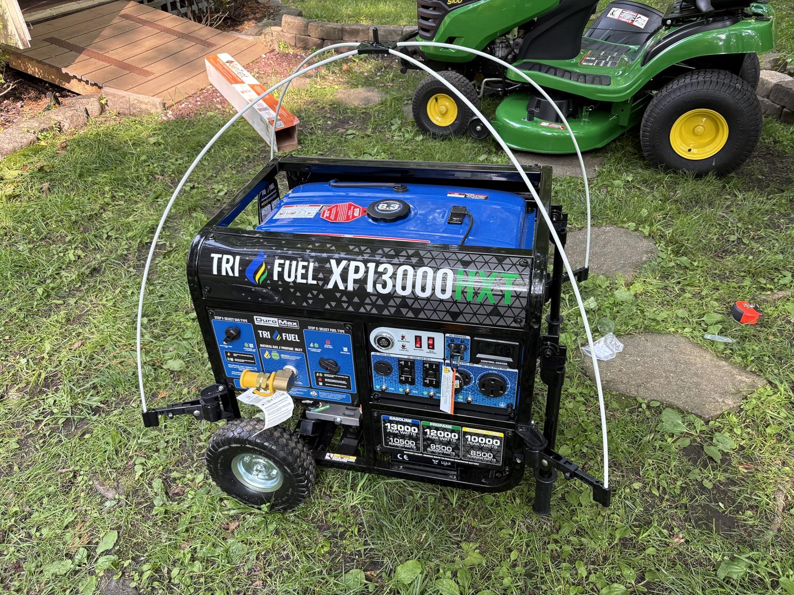 GenTent Open Frame Generator Tent with Universal Clamp System - Waterproof and NFPA Flame Retardant Running Cover - for Operating Open Frame Generators in Wet Weather (Slate, Original - Standard) Customer Review GenTent Open Frame Generator Tent with Universal Clamp System - Waterproof and NFPA Flame Retardant Running Cover - for Operating Open Frame Generators in Wet Weather (Slate, Original - Standard) - Customer Photo 2