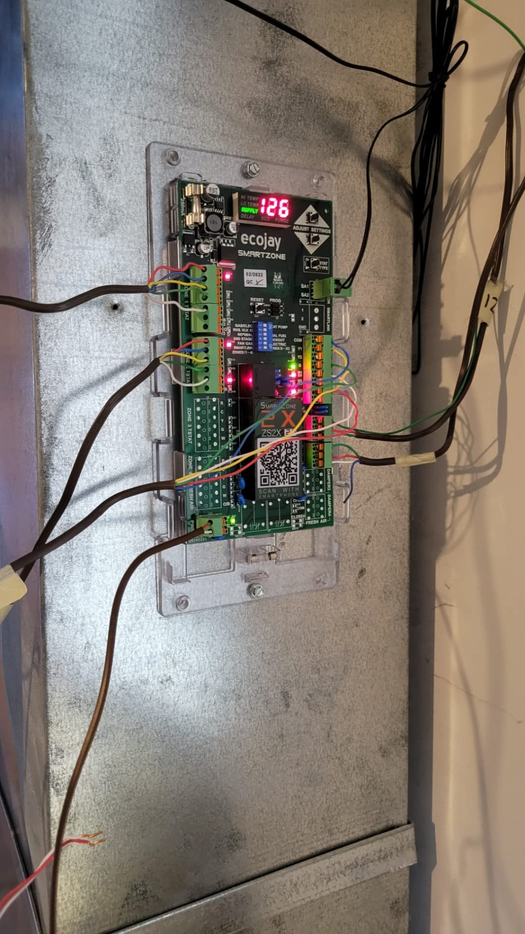 SmartZone-3X : 3 Zone HVAC Controller KIT w/ Temp Sensor; Dual Climate Control to Replace Honeywell HZ322, EWC, Zonefirst, Zonex, Durozone & More - Customer Photo 2