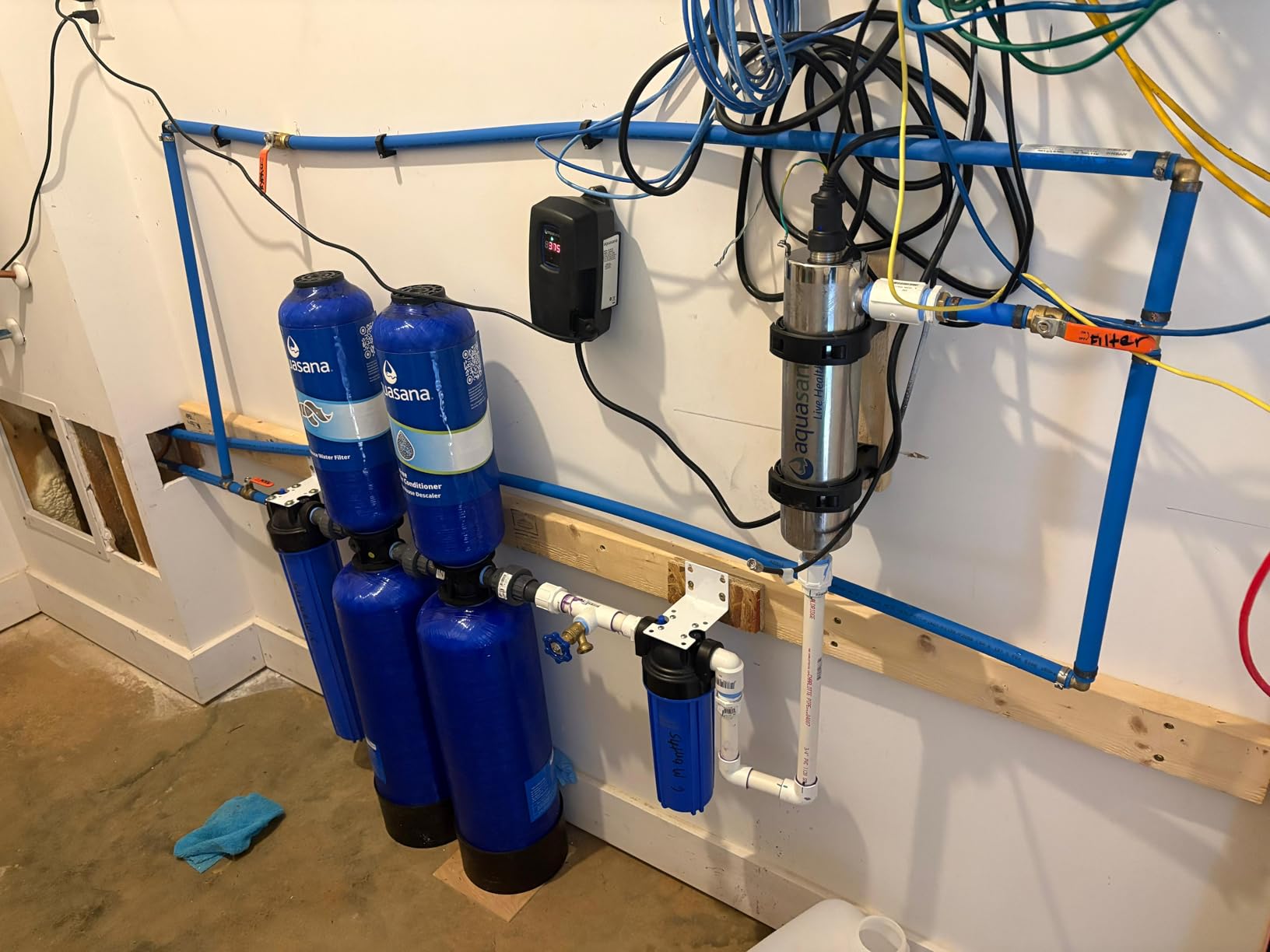 Aquasana Whole House Water Filter System | 1,000,000 Gallons | Carbon & KDF Media | Reduces 97% Chlorine & Sediment | Includes Pre- and Post-Filters | Rhino EQ-1000 - Customer Photo 1