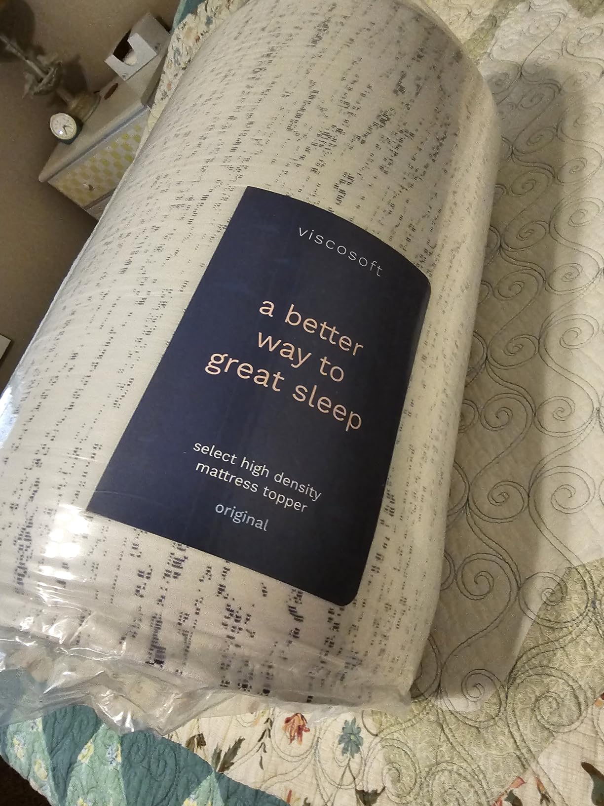 ViscoSoft 3 Inch Memory Foam Mattress Topper Queen - Select High Density Ventilated Mattress Pad - Premium Removable Rayon Cover - Customer Photo 2