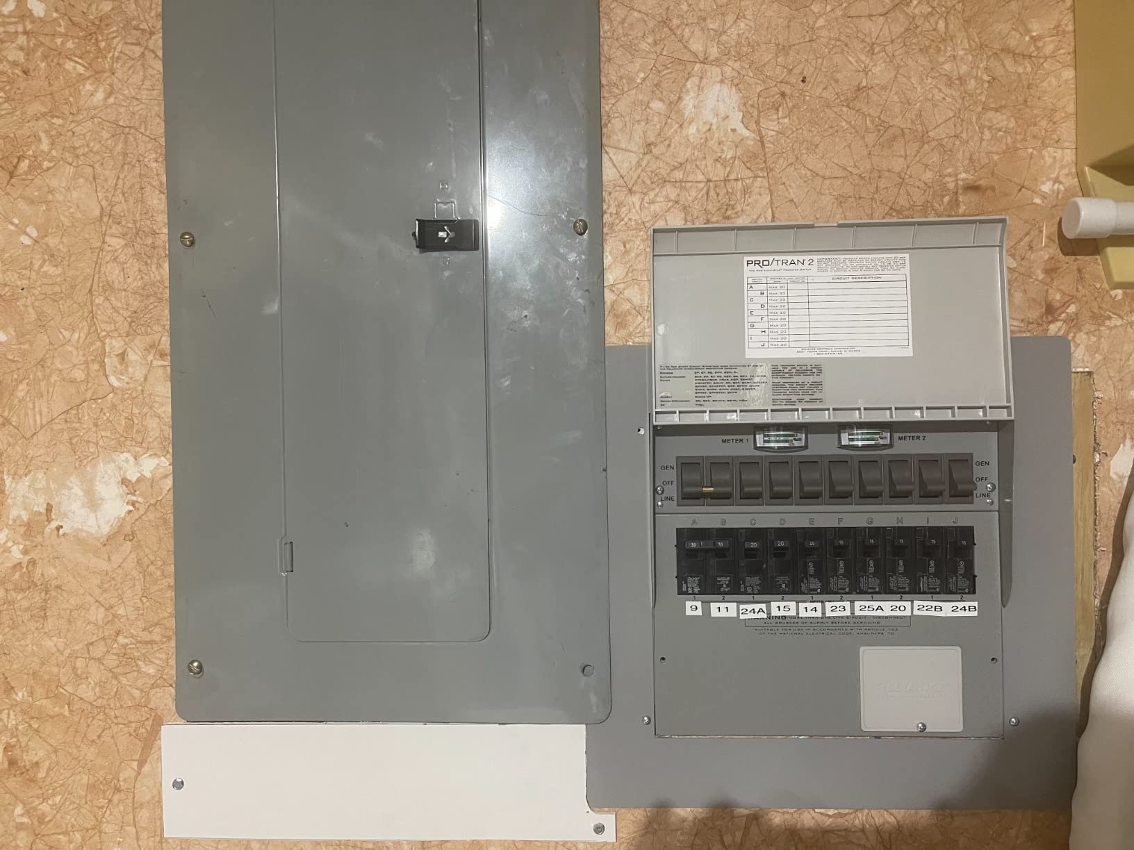 Reliance Controls A510C Pro/Tran2 50-Amp 10-Circuit Manual Transfer Switch - Customer Photo 1