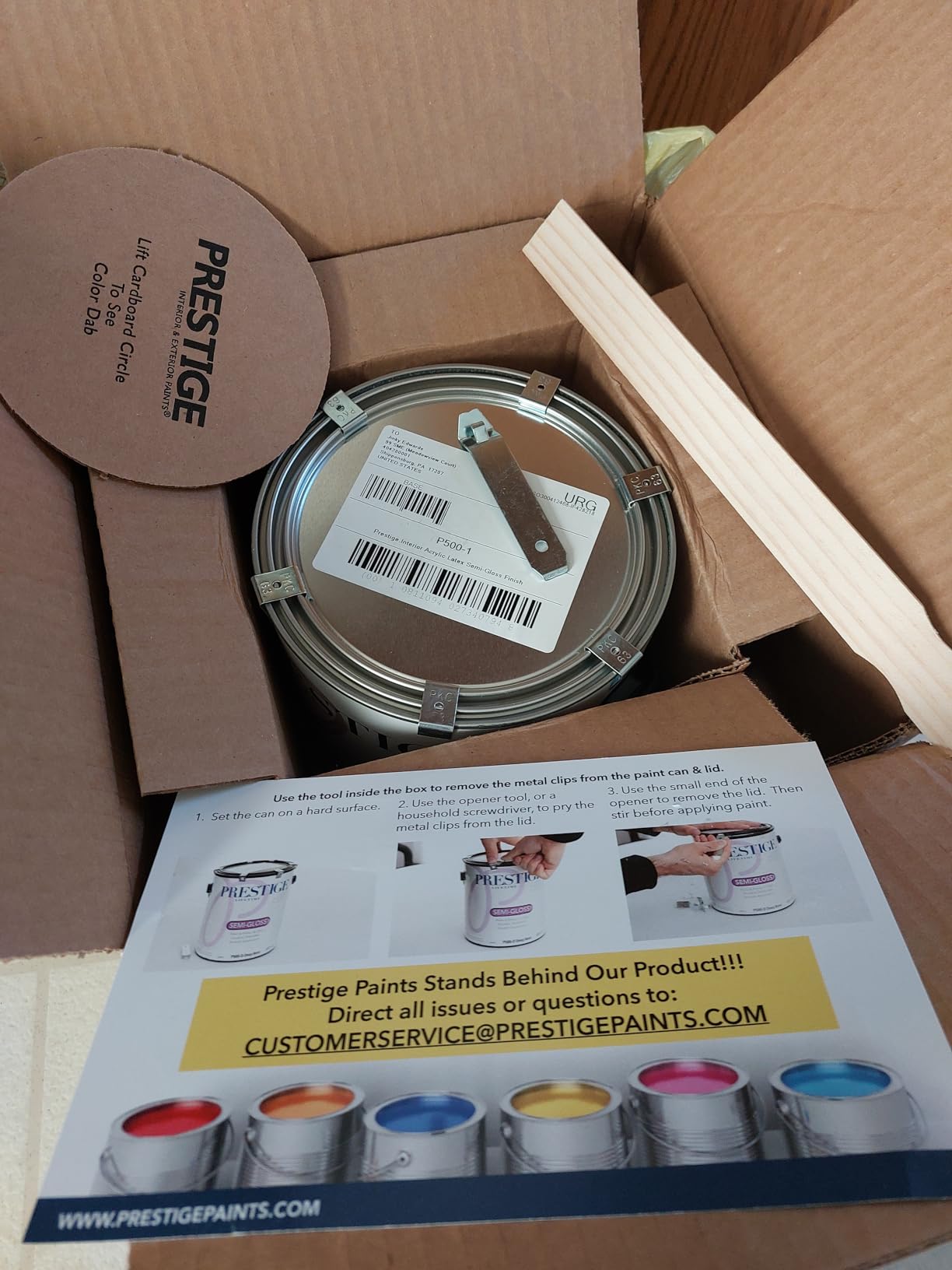 PRESTIGE Paints Interior Eggshell Paint and Primer in One, 1 Gallon, White - Customer Photo 2