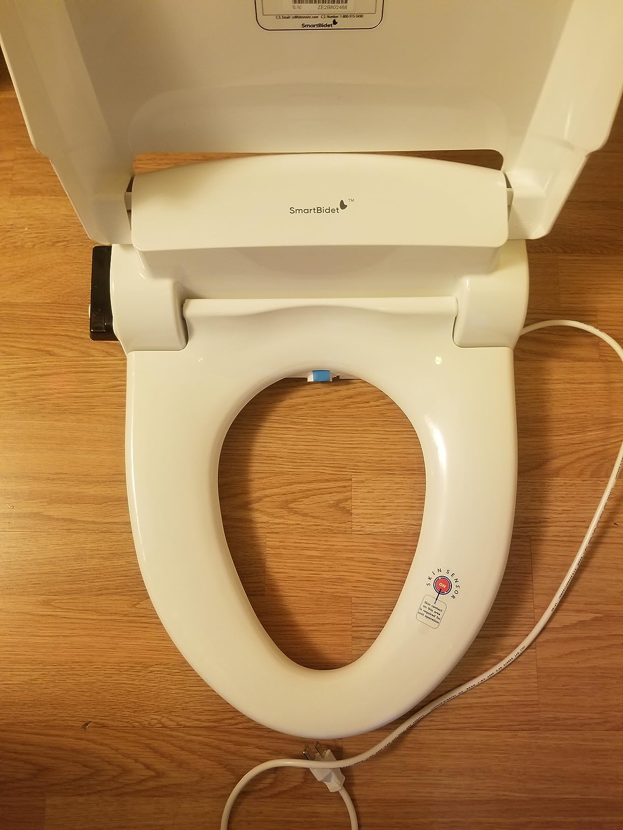 SmartBidet SB-1000WE Electric Smart Bidet Toilet Seat with Heated Seat, Warm Air Dryer, Temperature Control Wash, and Remote Control, Elongated Seat - Customer Photo 2