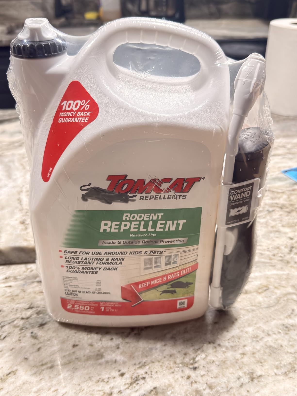 Tomcat Repellents Rodent Repellent Ready-to-Use — Indoor & Outdoor Mouse and Rat Deterrent with Peppermint, Cinnamon & Garlic Essential Oils, 1 Gallon, 1 gal. - Customer Photo 1