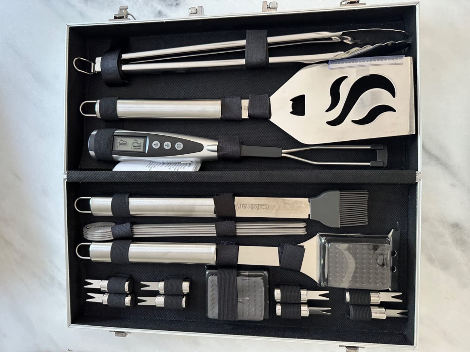 Cuisinart Deluxe Grill Tool Set, 20-Piece Grill Set, BBQ Accessories with Aluminum Case, Stainless Steel Grilling Accessories customer photo 2