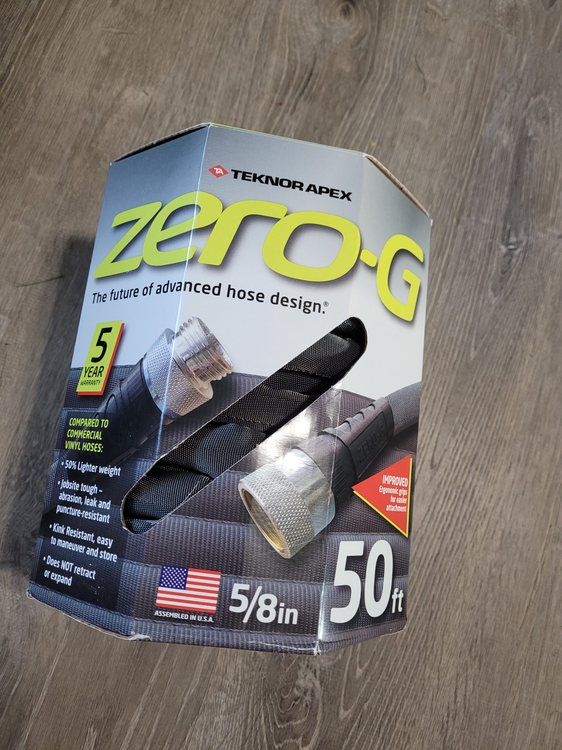 zero-G 4001-50 Lightweight, Ultra Flexible, Durable, Kink-Free Garden Hose, 5/8-Inch by 50-Feet, Black - Customer Photo 1