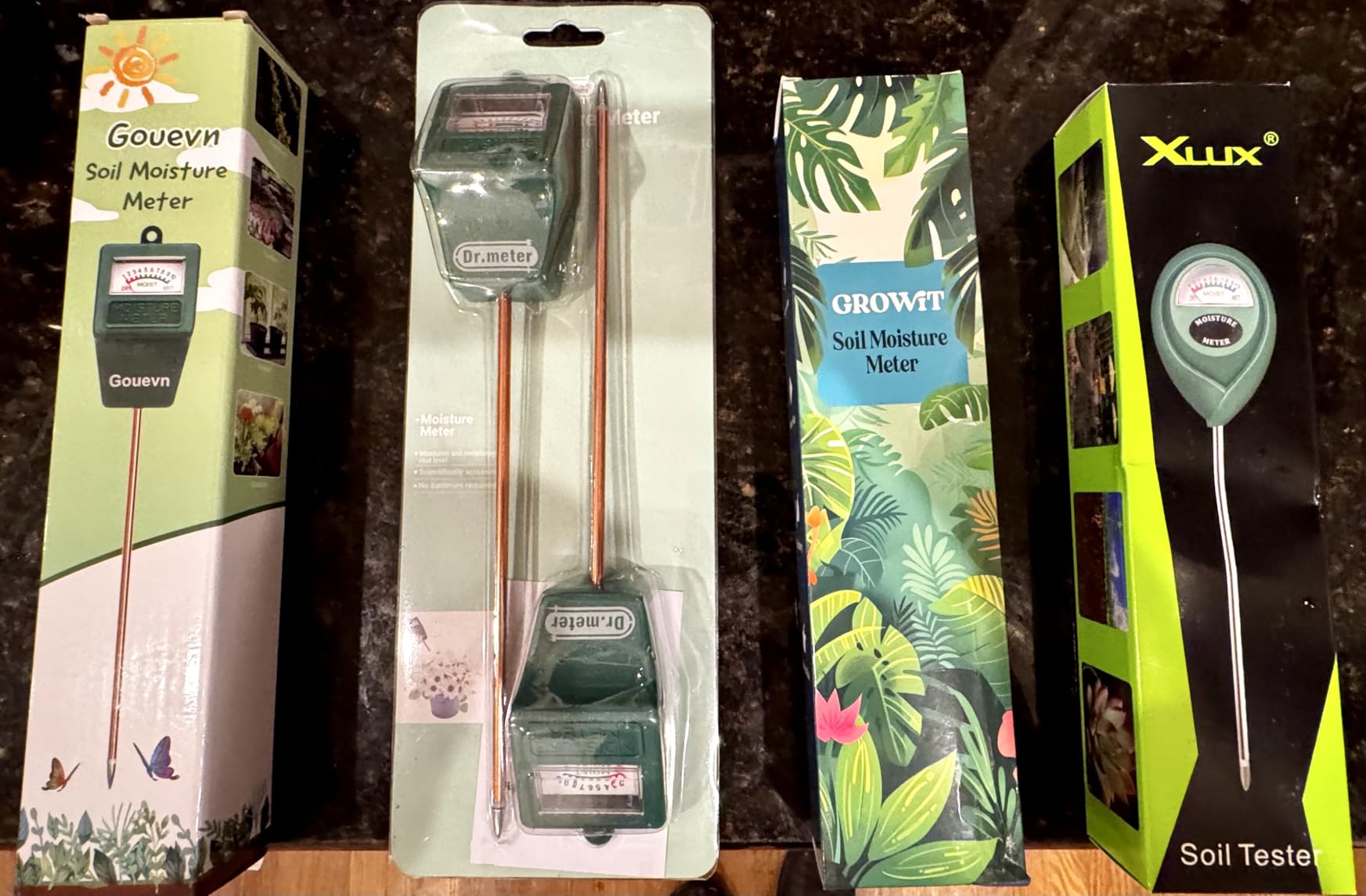 XLUX Soil Moisture Meter, Plant Water Monitor, Hygrometer Sensor for Gardening, Farming, Indoor and Outdoor Plants, No Batteries Required - Customer Photo 1