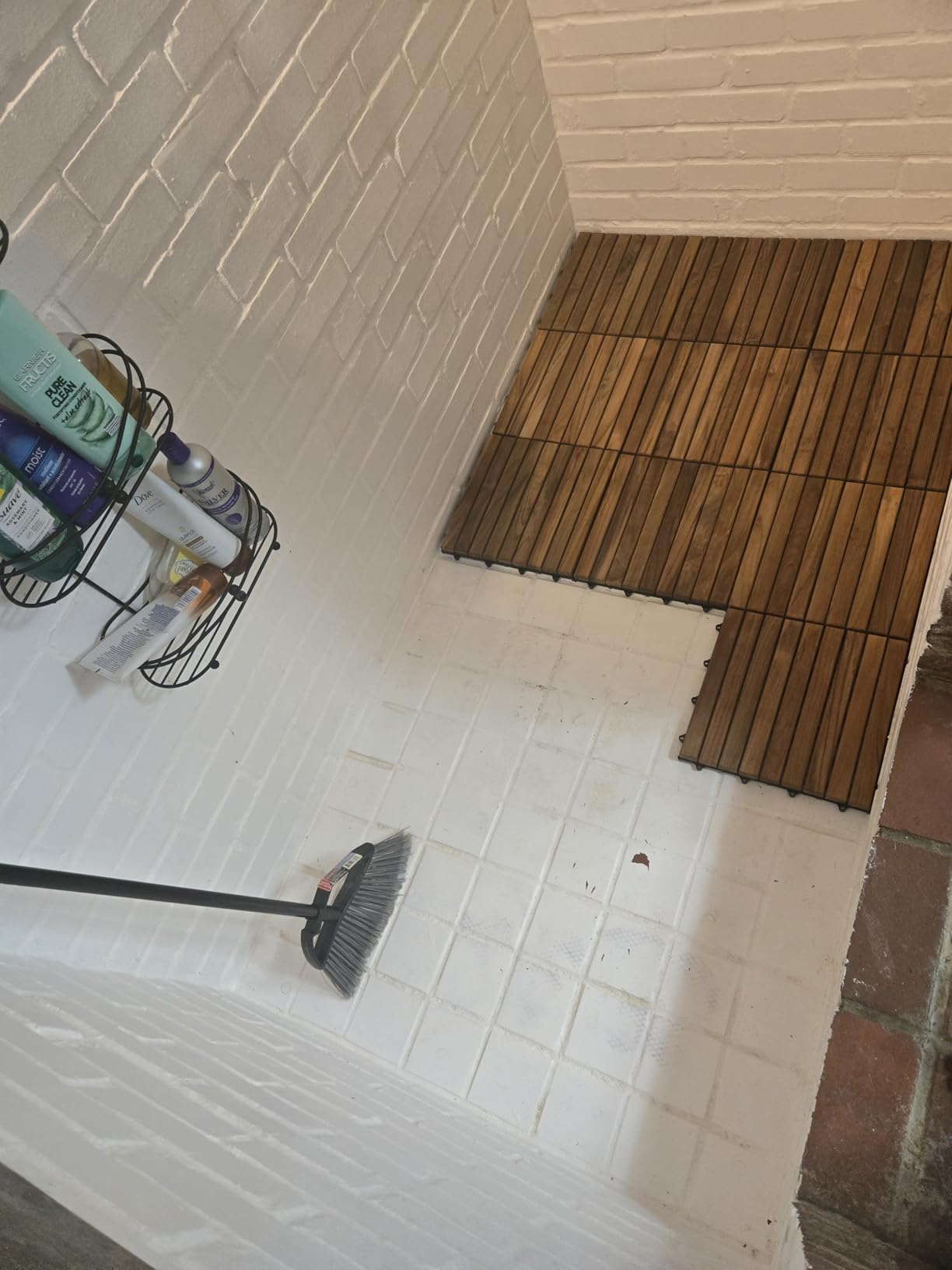 Bare Decor EZ-Floor Interlocking Flooring Tiles in Solid Teak Wood Oiled Finish (Set of 10), Long 9 Slat - Customer Photo 2