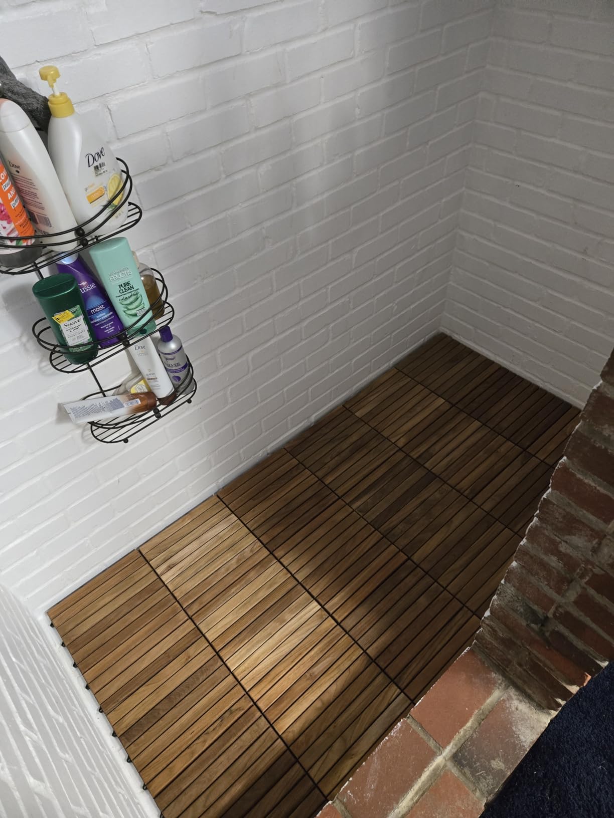 Bare Decor EZ-Floor Interlocking Flooring Tiles in Solid Teak Wood Oiled Finish (Set of 10), Long 9 Slat - Customer Photo 4