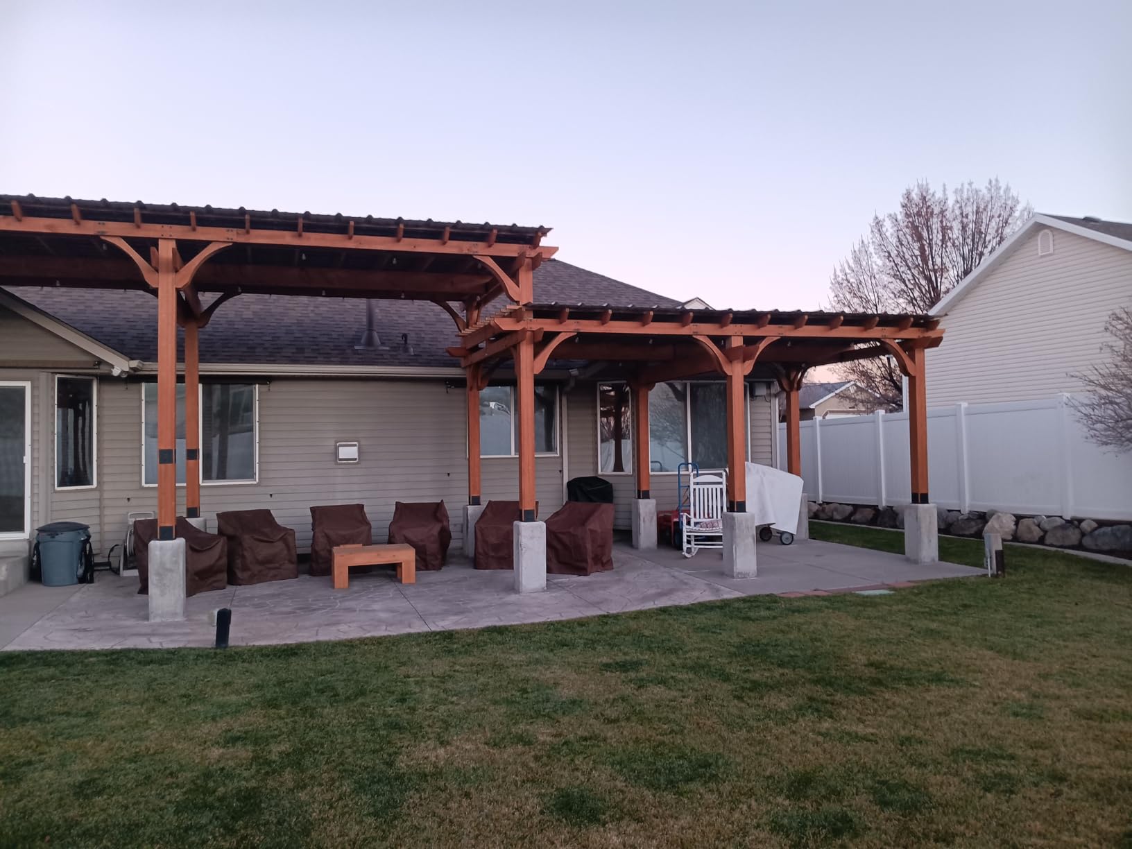 SEAL-ONCE NANO+POLY Penetrating Wood Sealer with Polyurethane - 1 Gallon. Water-based, Low-VOC, waterproofer & stain for decks, fences & log homes. - Customer Photo 1