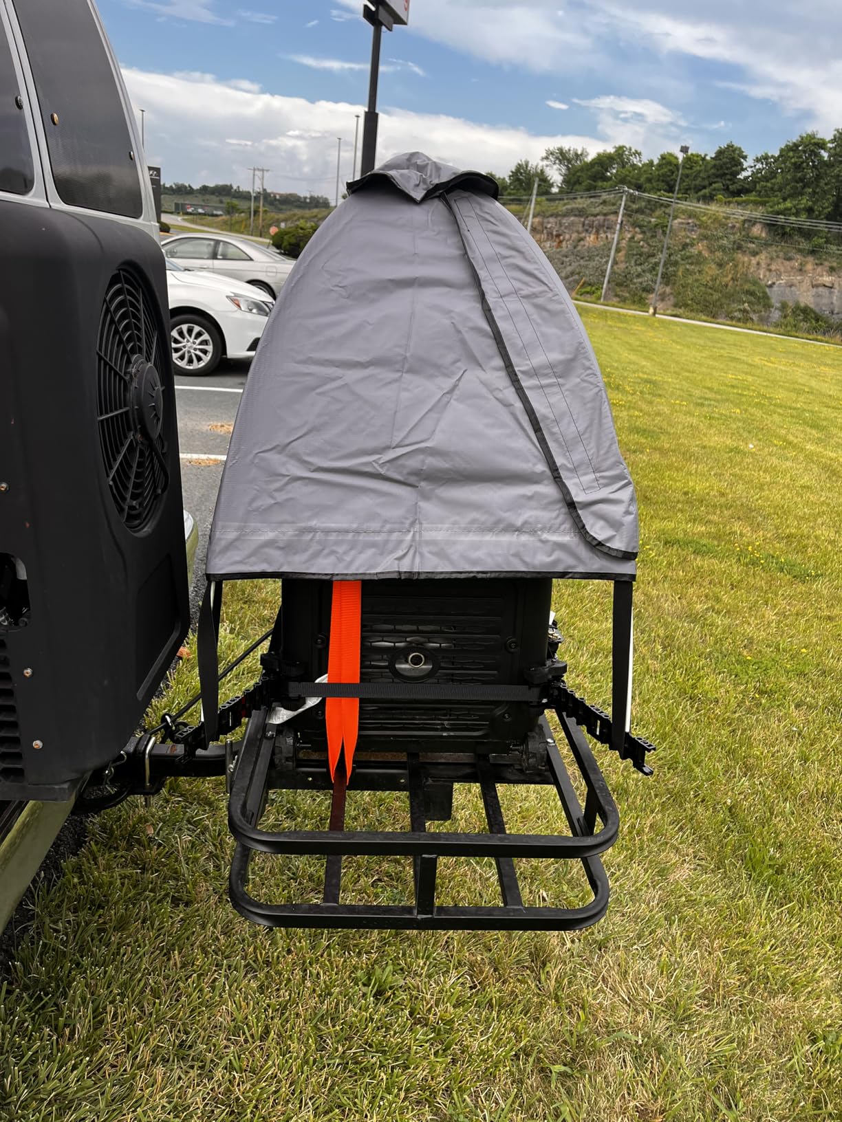 GenTent Inverter Generator Tent - NFPA Flame Retardant Vinyl Running Cover, Cold Crack Tough, Waterproof for Operating Fully Encased Inverter Generators in Wet Weather (Gray, Original - Standard) Customer Review GenTent Inverter Generator Tent - NFPA Flame Retardant Vinyl Running Cover, Cold Crack Tough, Waterproof for Operating Fully Encased Inverter Generators in Wet Weather (Gray, Original - Standard) - Customer Photo 2