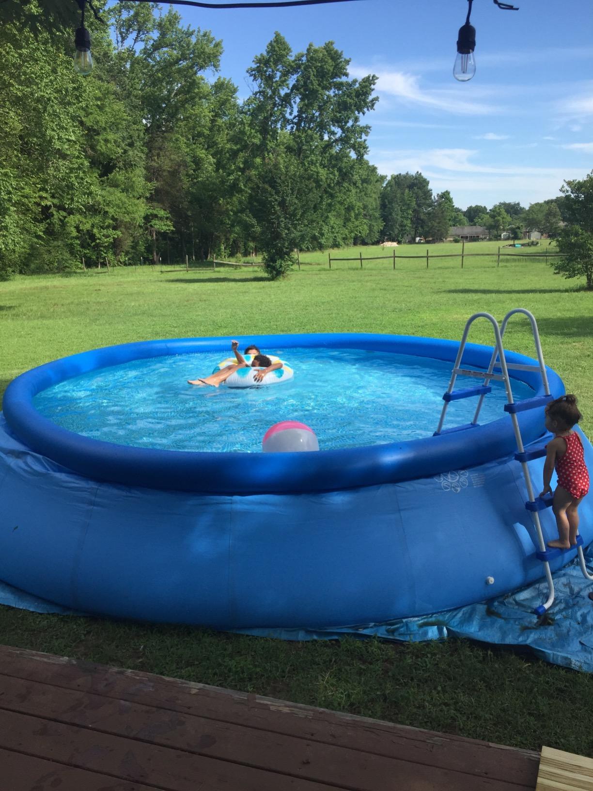 INTEX 28141EH Easy Set Inflatable Swimming Pool Set: 13ft x 33in – Includes 530 GPH Cartridge Filter Pump – Puncture-Resistant Material – 1926 Gallon Capacity – 26in Water Depth - Customer Photo 2