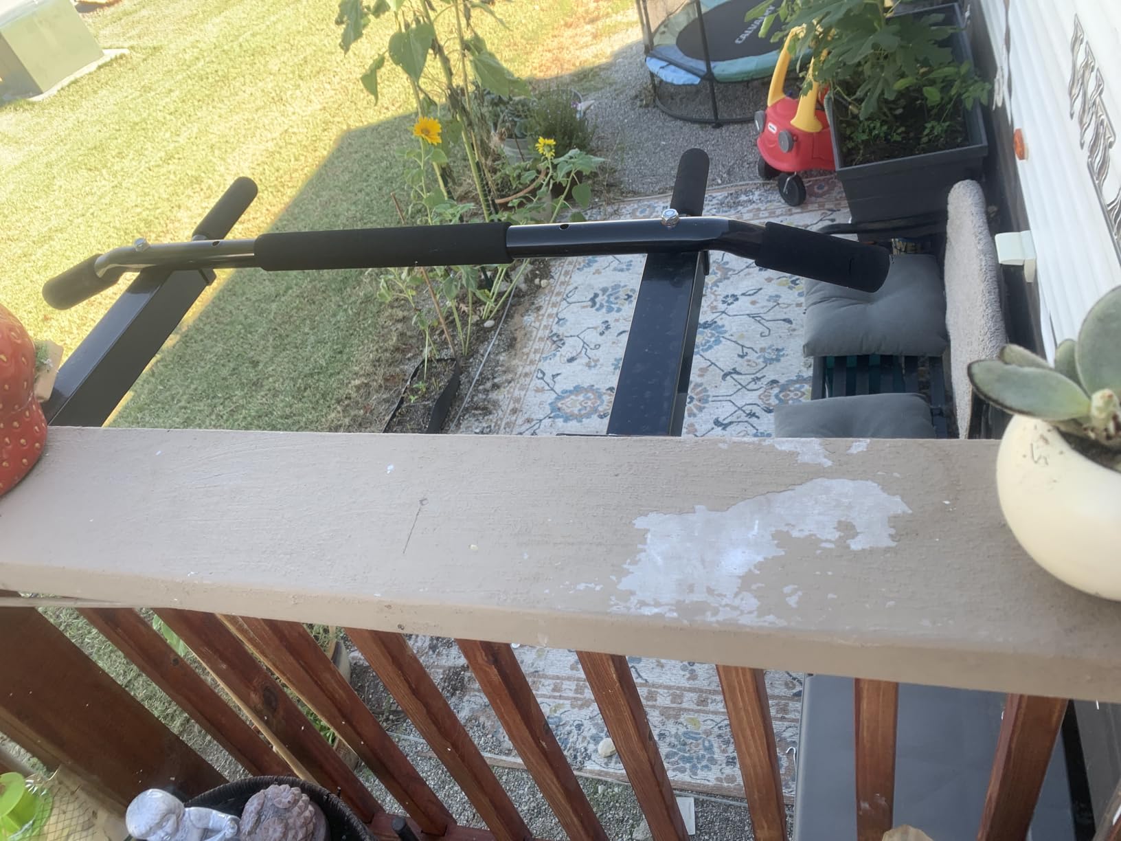 Yes4All Pull Up Bar Wall Mounted - Multifunctional Wall Mounted Pull Up Bar for Home Gym Workout Strength Training Equipment - Customer Photo 1