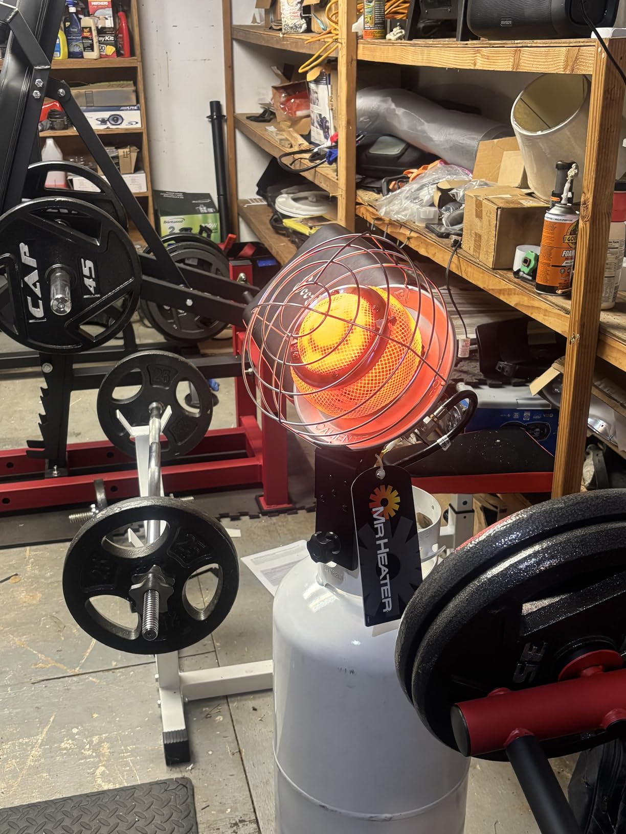 Original 540-Degree 45,000 BTU Tank Top Radiant Propane Heater Customer Review Original 540-Degree 45,000 BTU Tank Top Radiant Propane Heater - Customer Photo 1