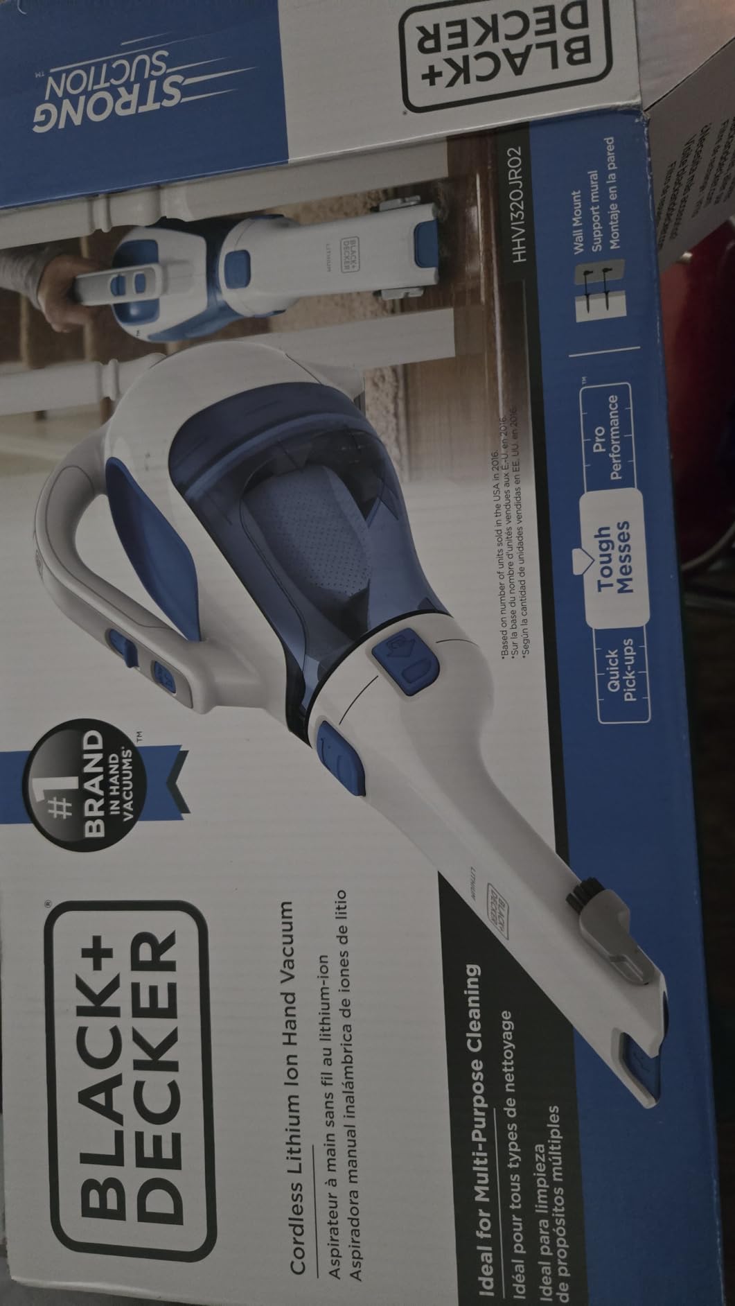 BLACK+DECKER dustbuster Handheld Vacuum, Cordless Car Vacuum Portable 12V, with Rotating and Extendable Nozzle (HHVI320JR02) - Customer Photo 5