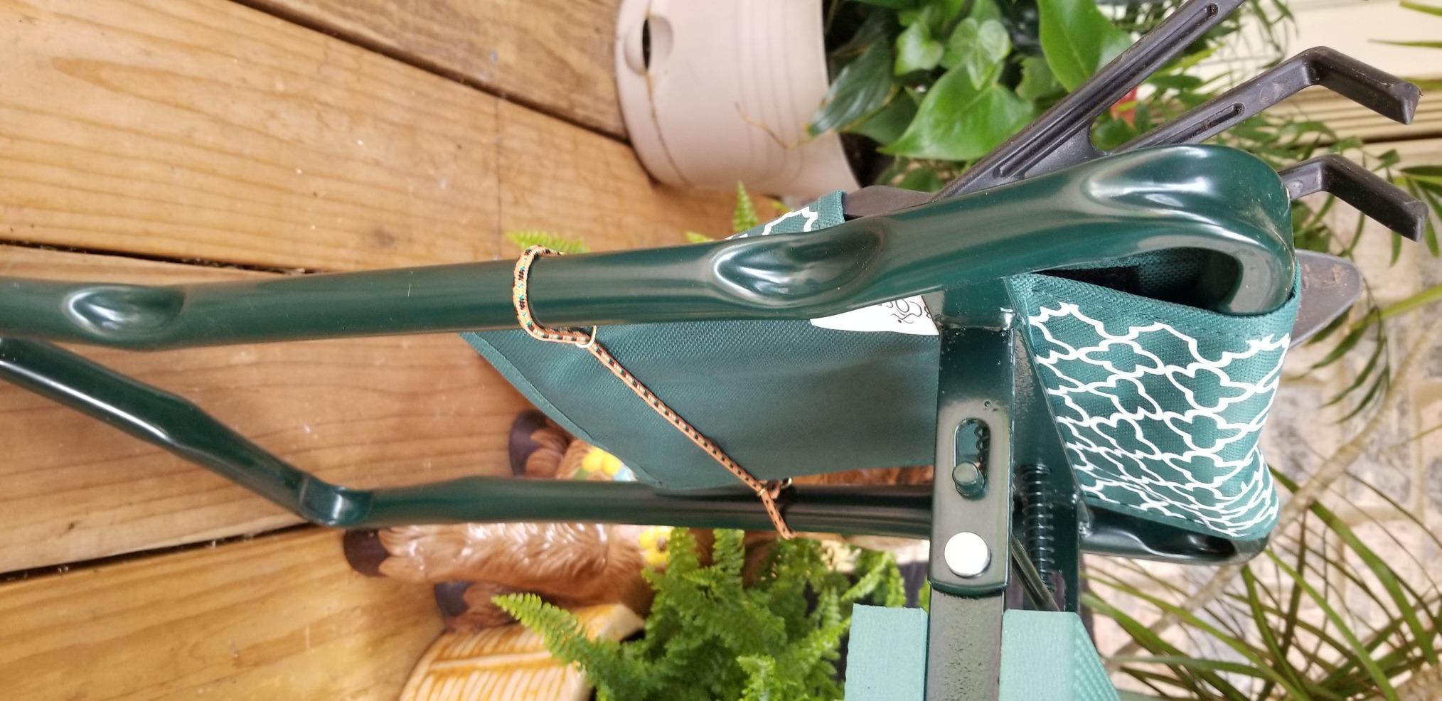 Garden Kneeler And Stool - Foldable Garden Seat For Storage - EVA Foam with Tool Pouch and Gloves - Customer Photo 2