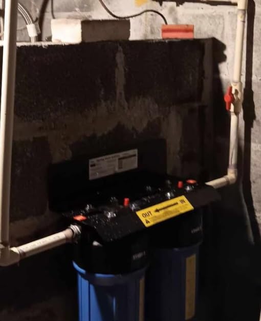 iSpring WGB21B 2-Stage Whole House Water Filtration System, with 10