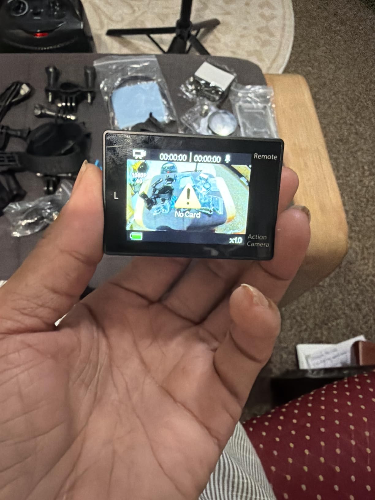 AKASO EK7000 4K30FPS 20MP WiFi Action Camera with EIS Ultra HD 131FT Waterproof Underwater Camera Remote Control 4X Zoom Support External Microphone Black - Customer Photo 1