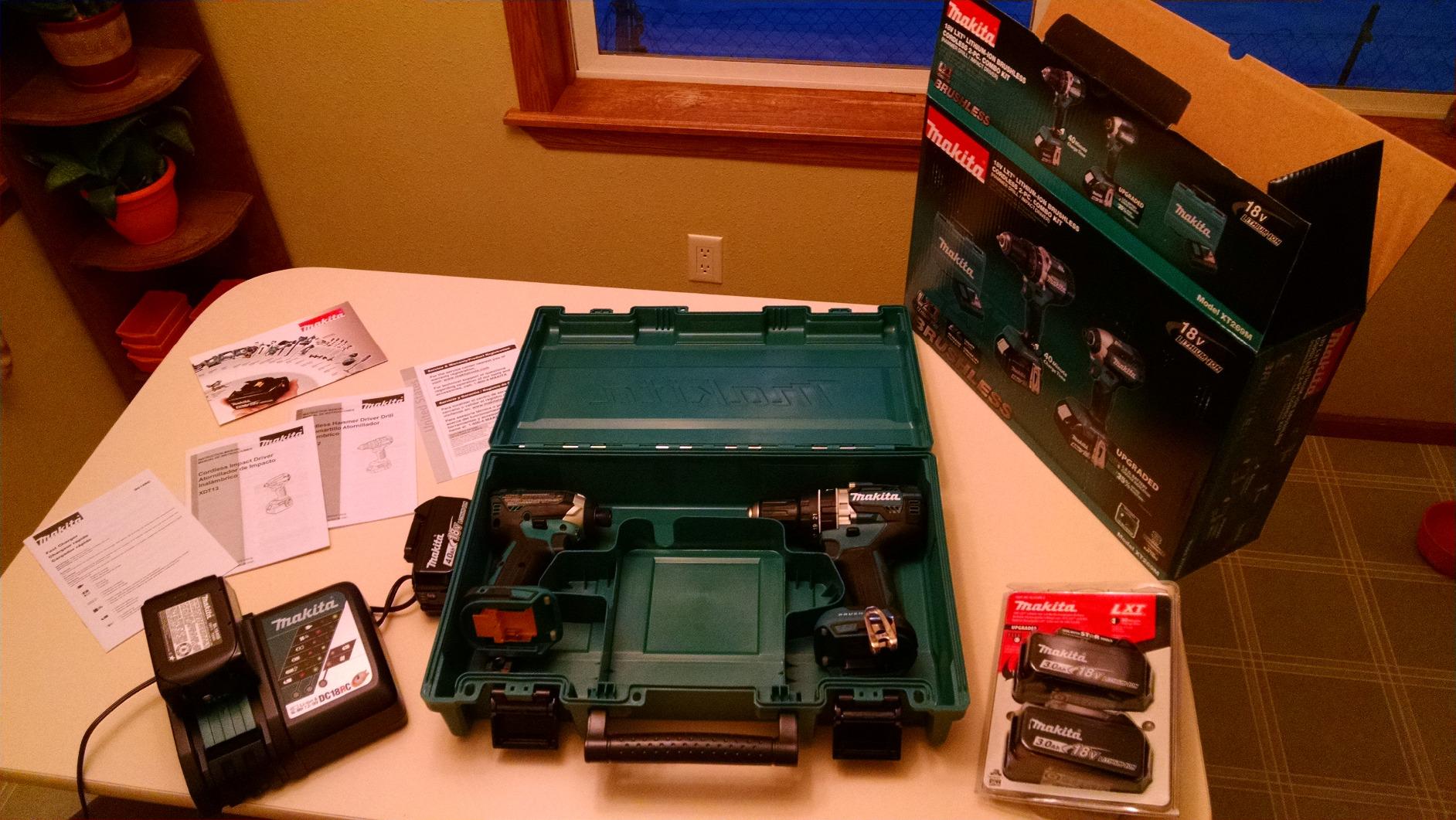 Makita XT269M 18V LXT Brushless Cordless 2-Pc. Combo Kit (4.0Ah) - Customer Photo 1