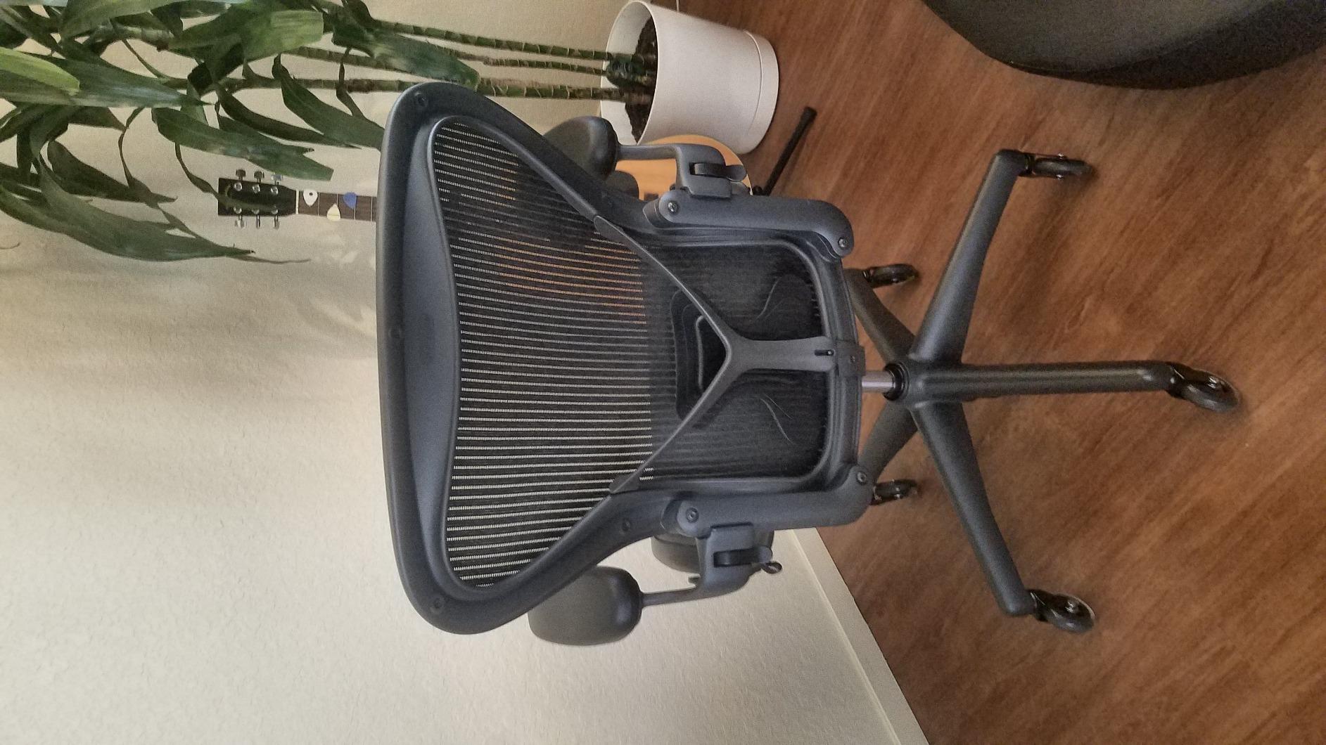 Herman Miller Aeron Chair Size B Fully Loaded Posture Fit - Customer Photo 1