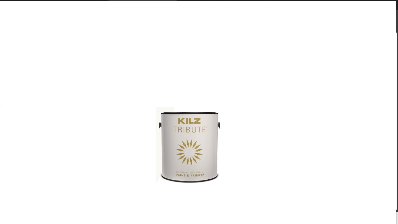 KILZ TRIBUTE Paint & Primer, Interior, Satin, Contemporary White, 1 Gallon - Customer Photo 1