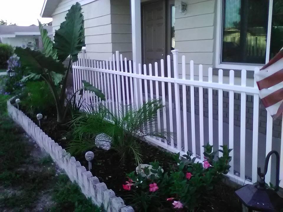 3.5ft H x 7.6ft W (2 Panels) No Dig Zippity Manchester Fence Kit, White Vinyl Picket Fence Panels, Perfect Durable Temporary Outdoor Fence for Backyard, Patio, or Garden, ZP19018 - Customer Photo 1