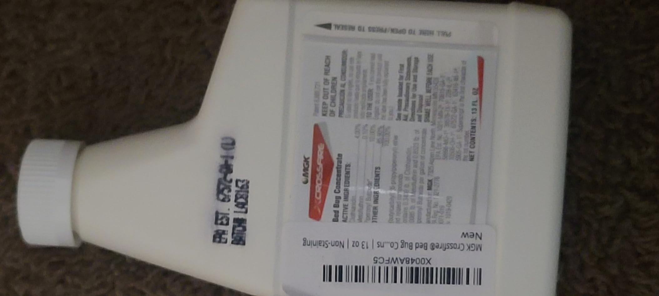 MGK Crossfire Bed Bug Concentrate | Kills Pyrethroid-Resistant Bed Bug Strains | 13 oz | Non-Staining - Customer Photo 1