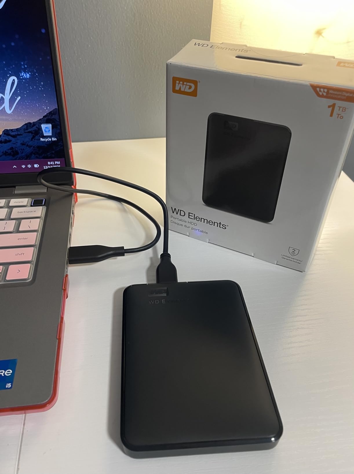 WD 2TB Elements Portable External Hard Drive for Windows, USB 3.2 Gen 1/USB 3.0 for PC & Mac, Plug and Play Ready - WDBU6Y0020BBK-WESN Customer Review WD 2TB Elements Portable External Hard Drive for Windows, USB 3.2 Gen 1/USB 3.0 for PC & Mac, Plug and Play Ready - WDBU6Y0020BBK-WESN - Customer Photo 2