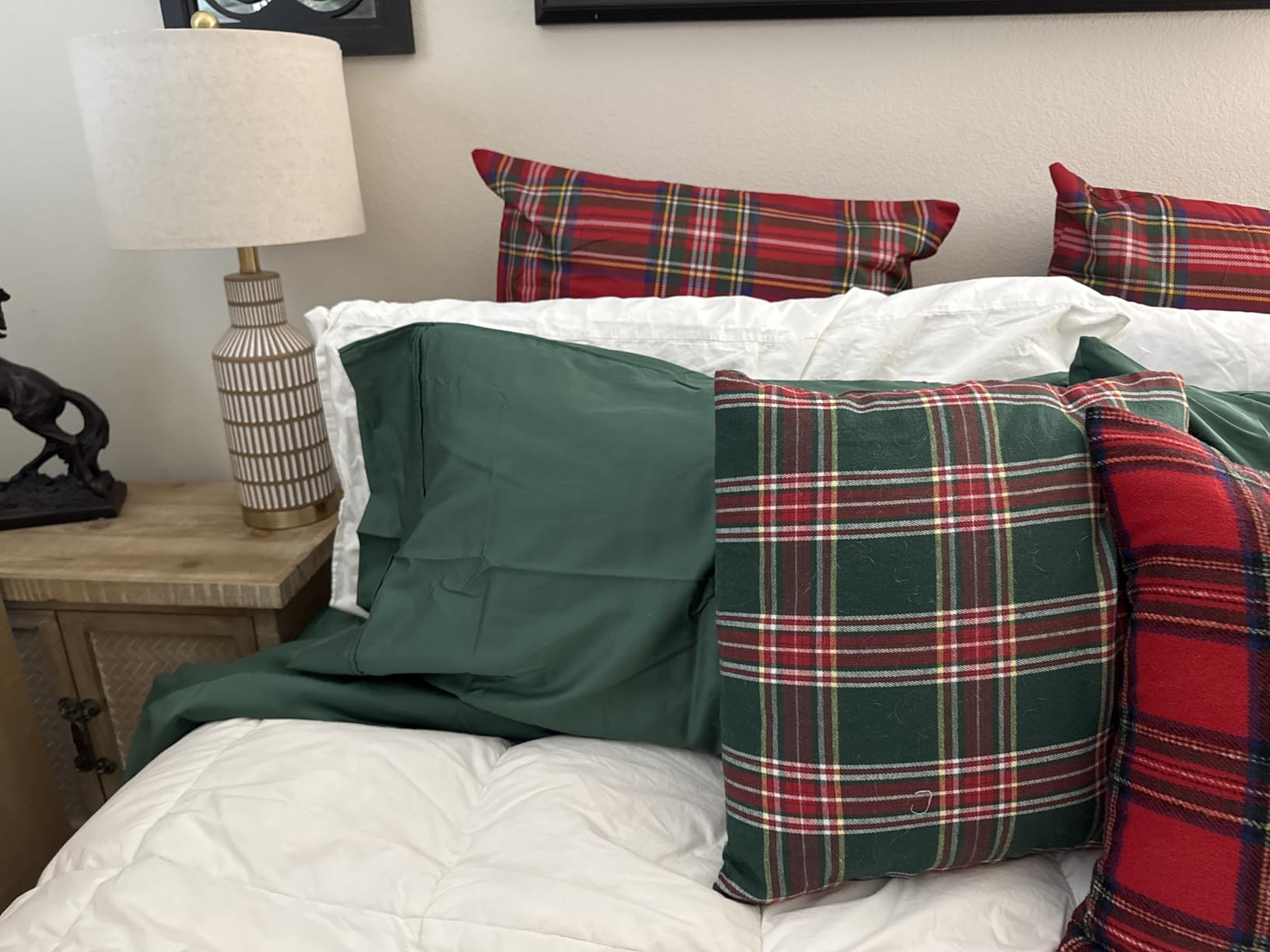 California Design Den Natural 100% Cotton Sheets Queen Size Bed Set - Soft 400 Thread Count Sateen, Queen Sheets, Deep Pockets with All Around Elastic for a Snug Fit, Durable Bedding - White - Customer Photo 1