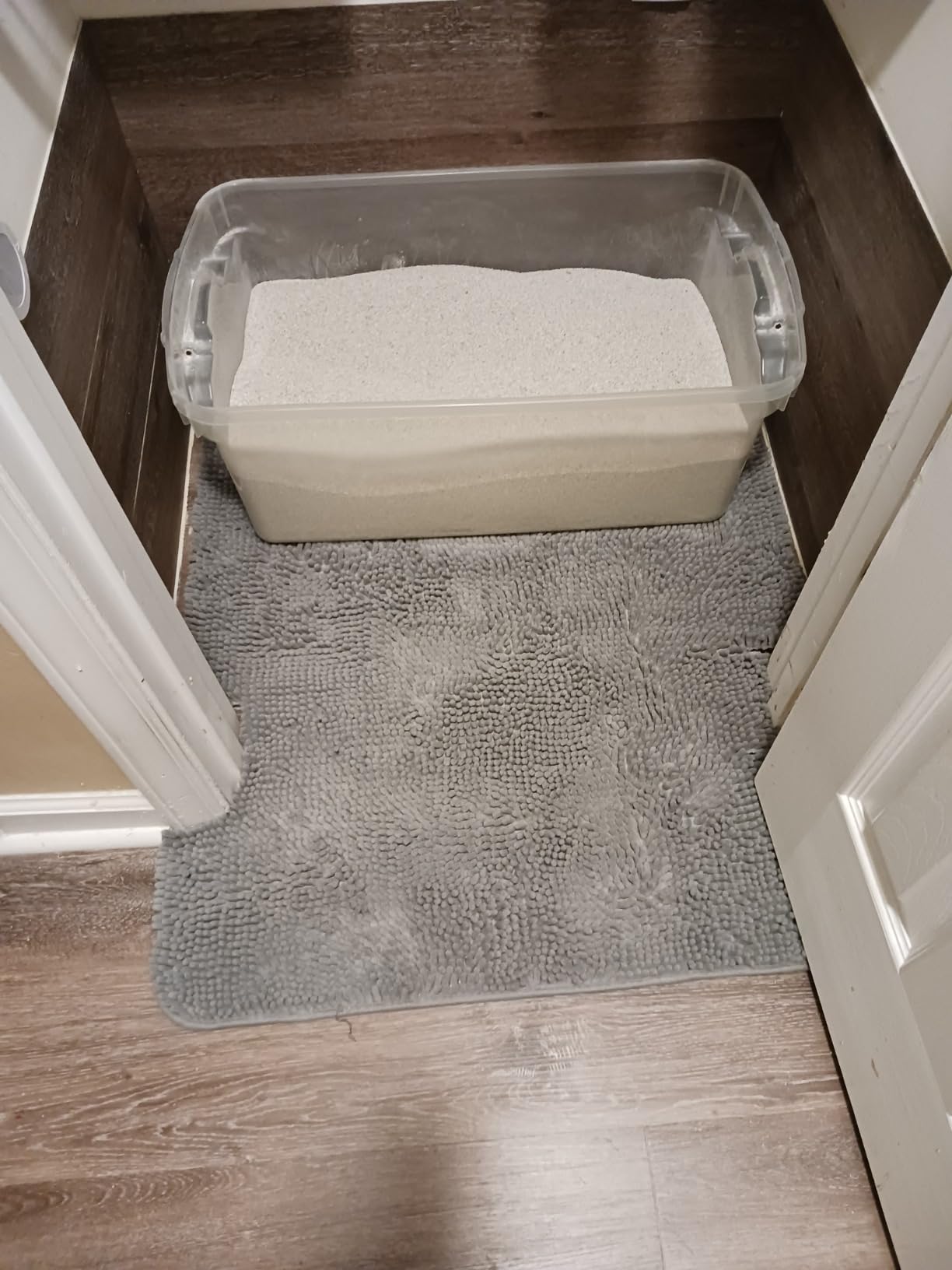 HOMZ 2-Pack Latching Lid, Large Clear Plastic Storage Bins with Lids, 66 Quart, Blue Latch - Stackable Container Boxes for Home, Bathroom, and Office Organization - Customer Photo 2