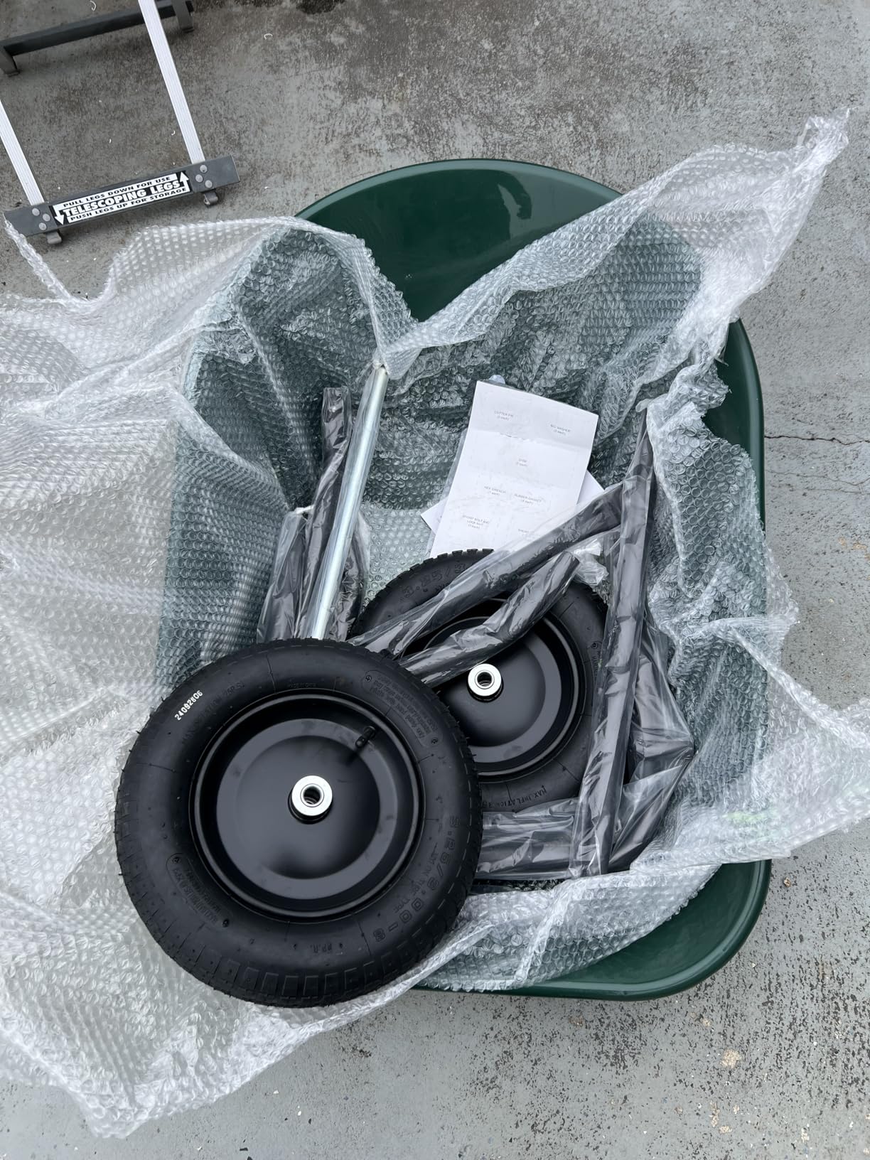 Garden Star 70007 The Original Yard Rover Dual-Wheel Home Garden Wheelbarrow Cart - Customer Photo 2